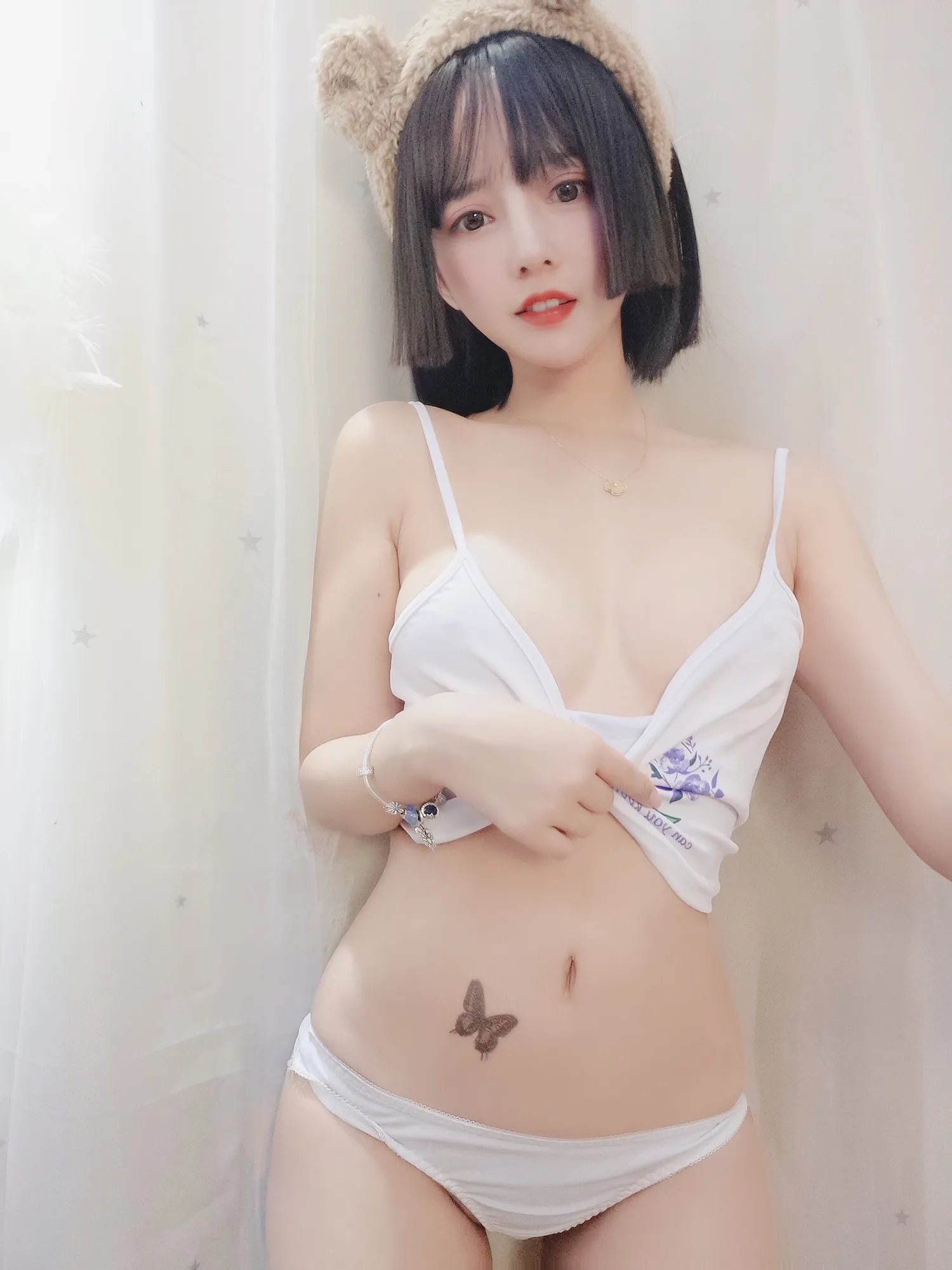 过期米线线喵 – NO.007 吊带 白色 NO.0000