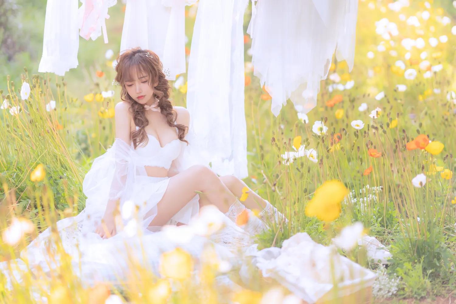 过期米线线喵 – NO.121 晒衣服 NO.0000