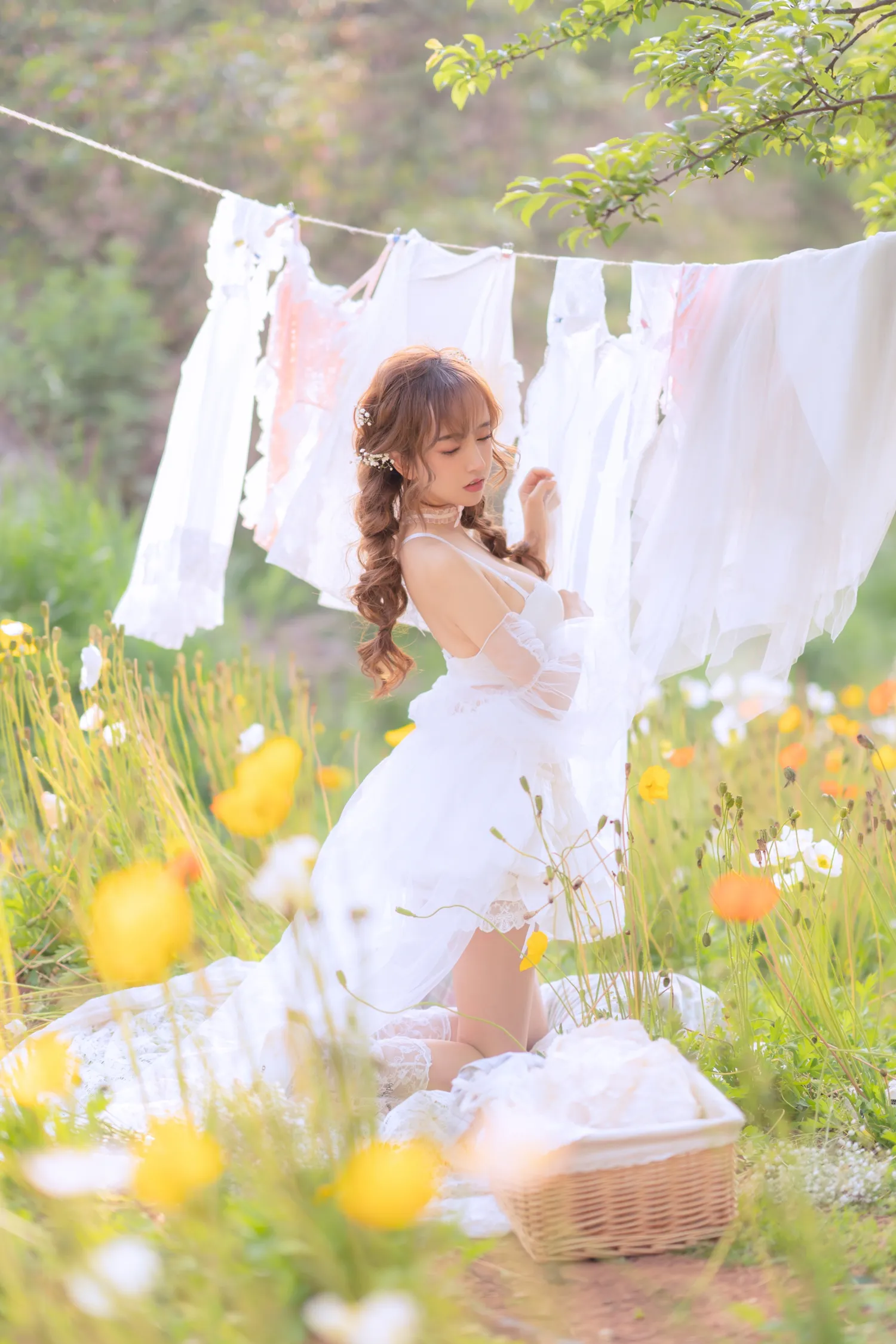 过期米线线喵 – NO.121 晒衣服 NO.0000