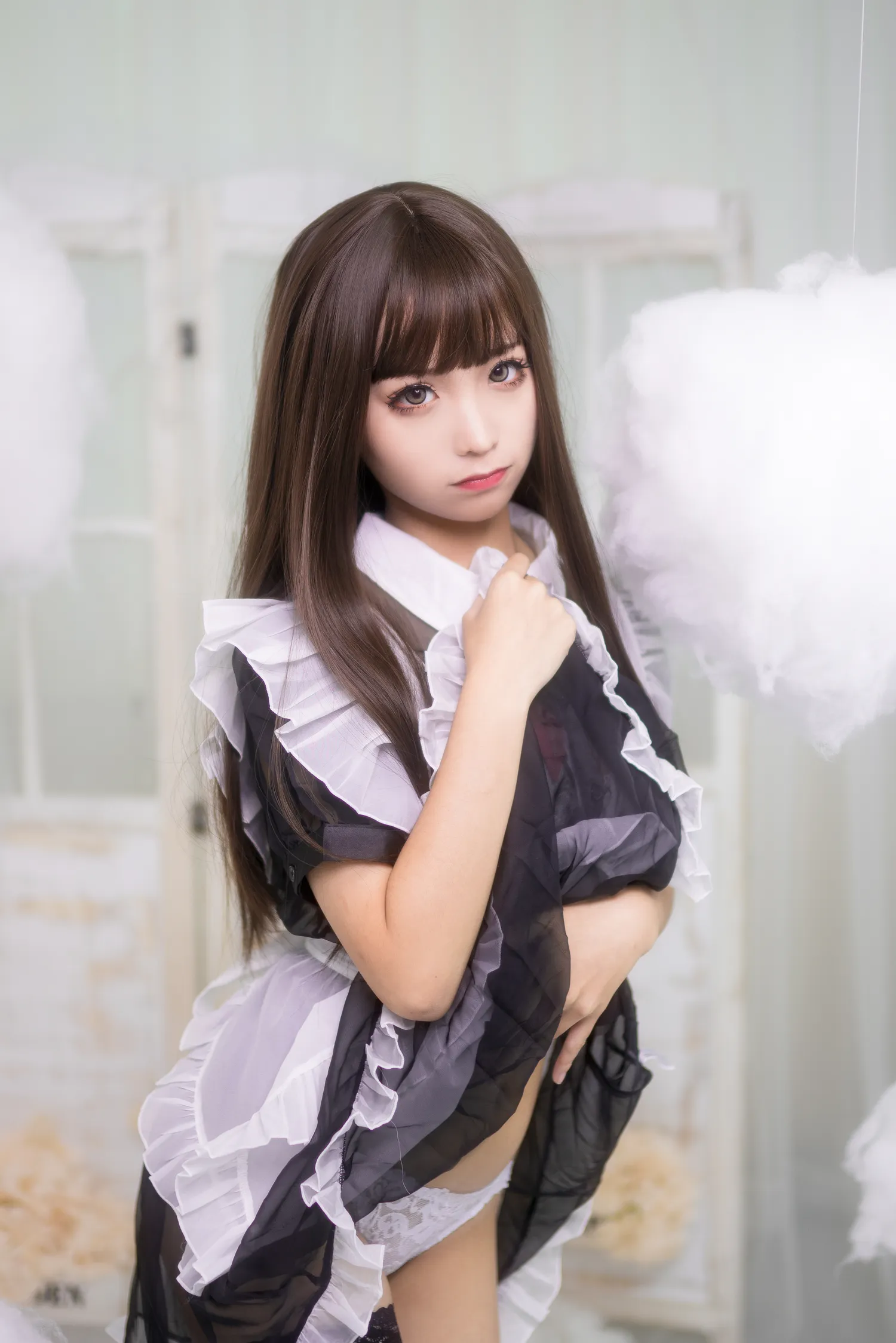 蠢沫沫 – NO.012 短透明女仆 NO.0000