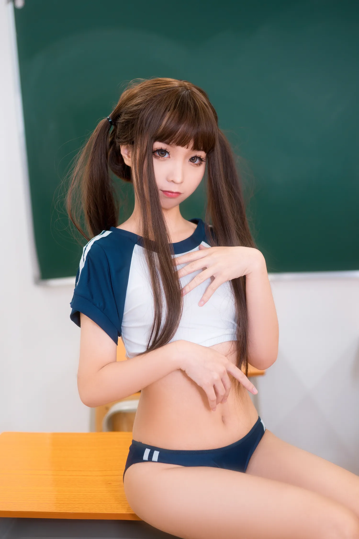 蠢沫沫 – NO.023 蓝体操服 NO.0000