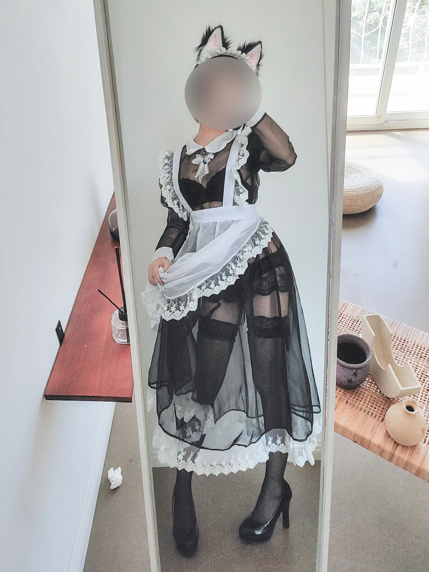 蠢沫沫 – NO.037 透明女仆自拍 NO.0000