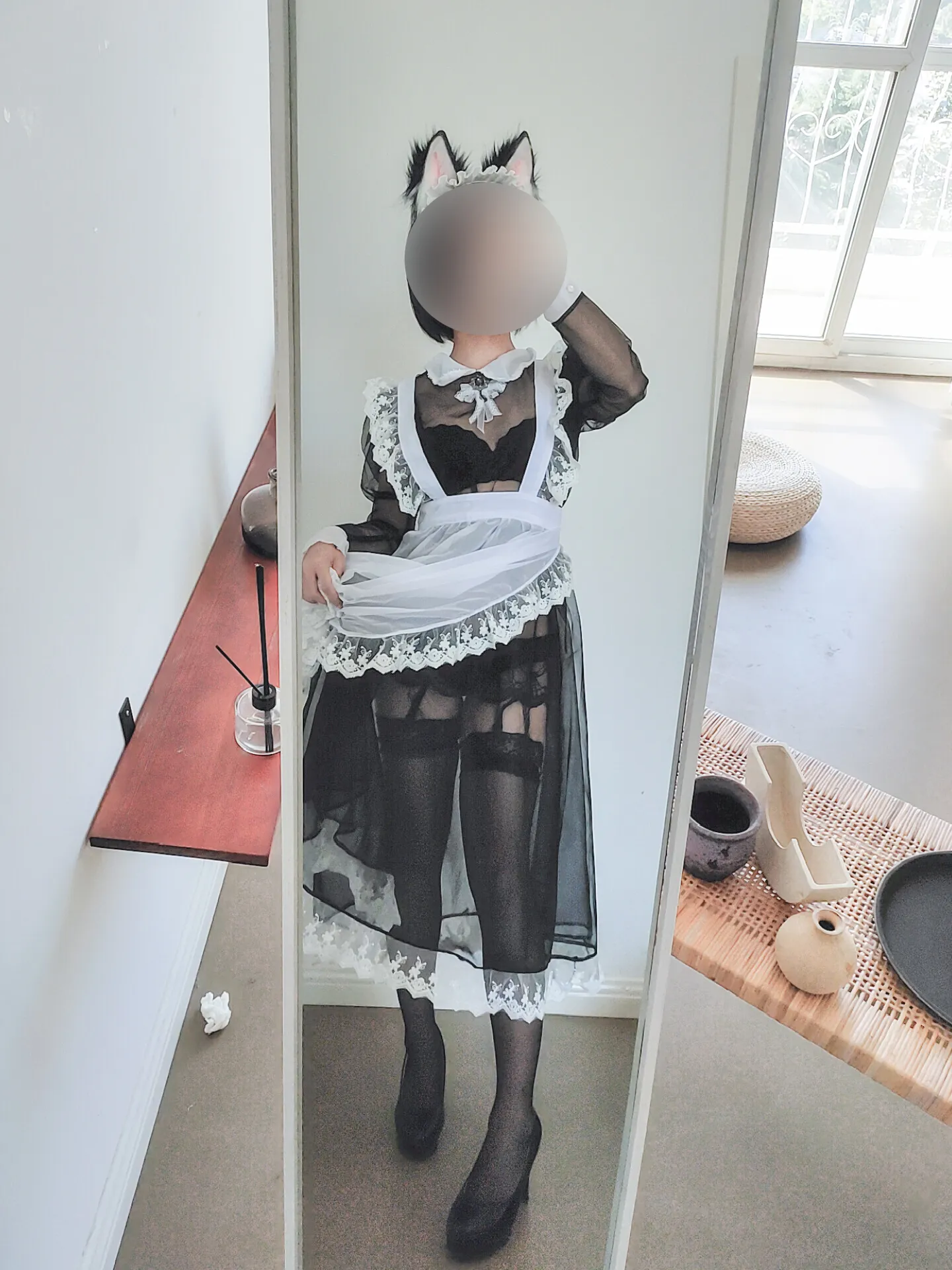 蠢沫沫 – NO.037 透明女仆自拍 NO.0000