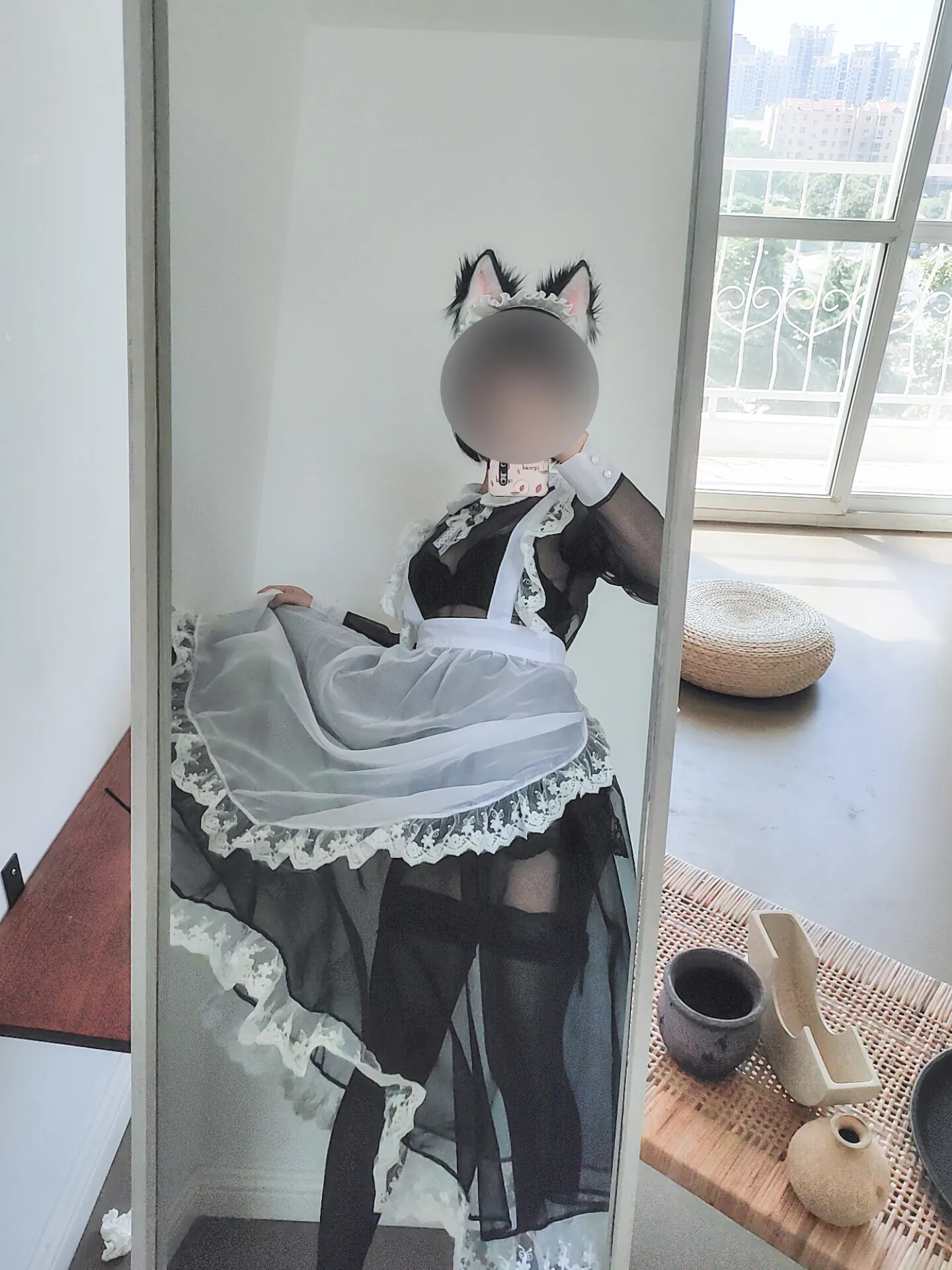 蠢沫沫 – NO.037 透明女仆自拍 NO.0000