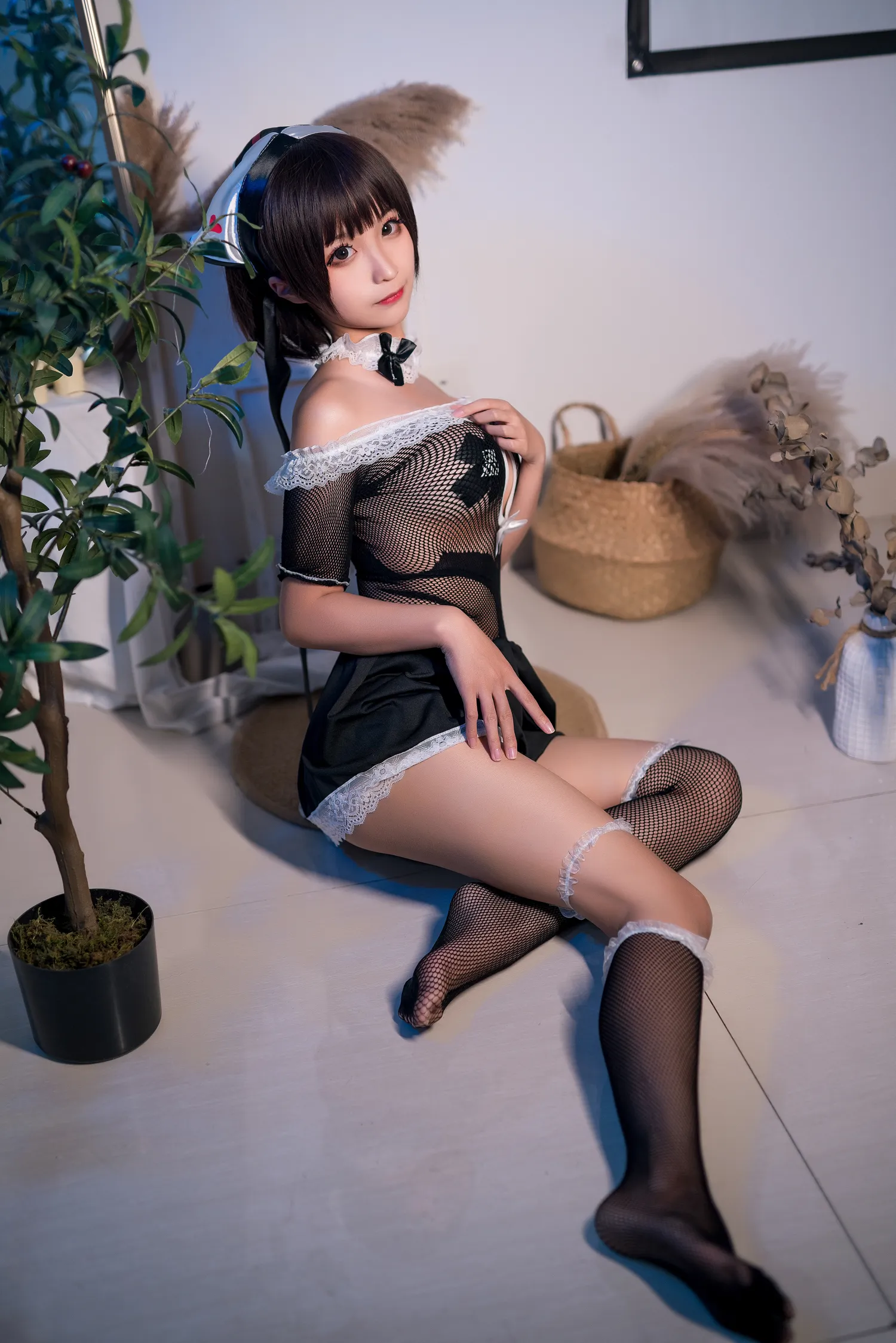 蠢沫沫 – NO.064 黑白女仆 NO.0000