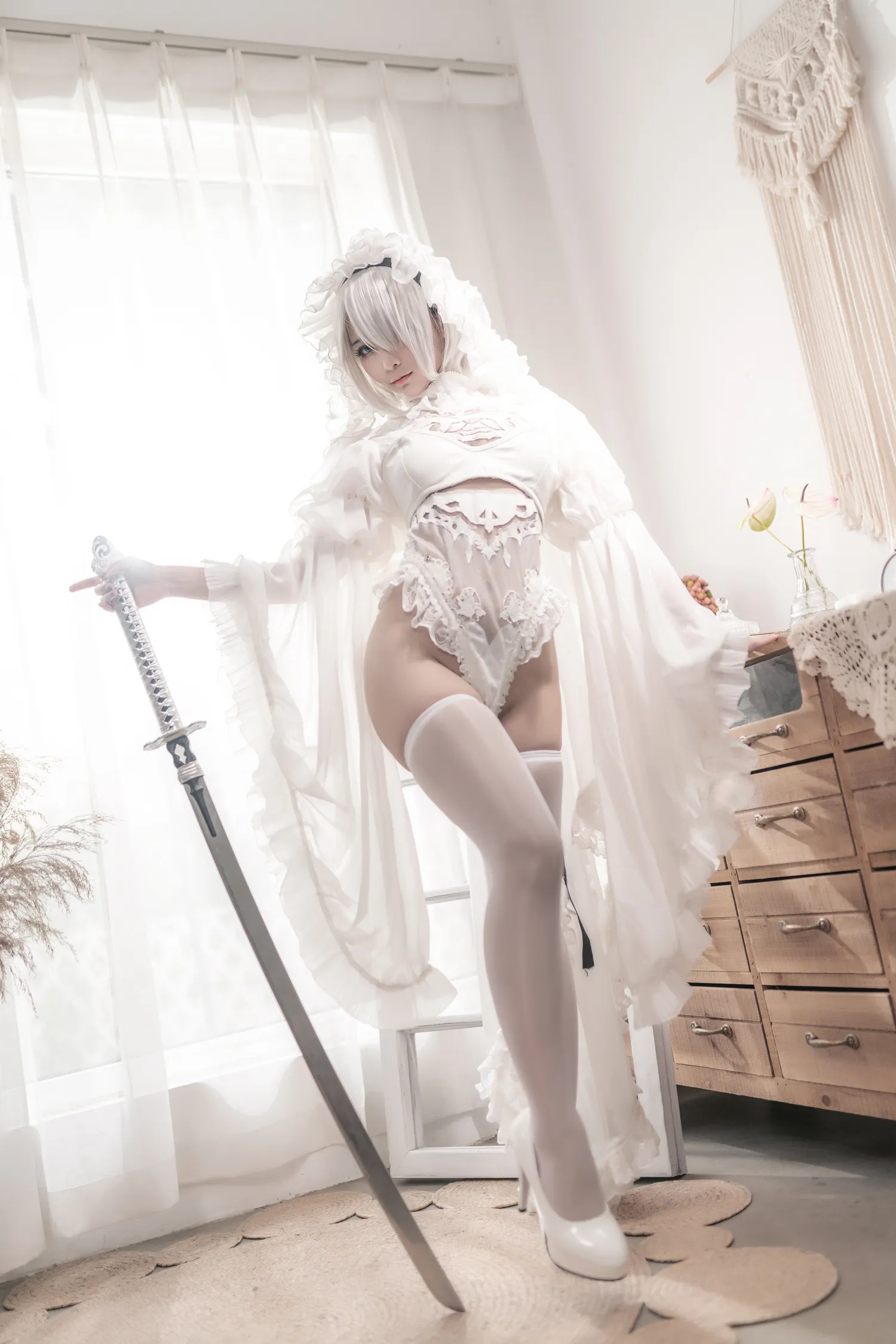 蠢沫沫 – NO.098 尼尔纪元 白花嫁 NO.0000