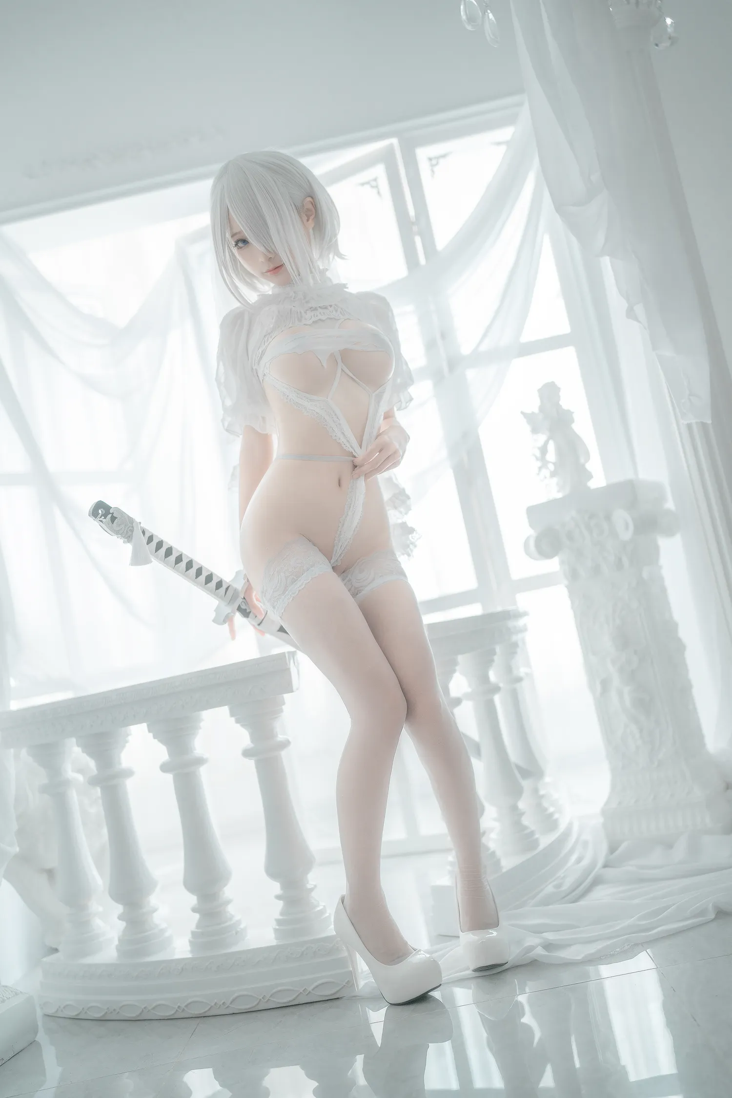 蠢沫沫 – NO.141 2B白婚纱 NO.0000