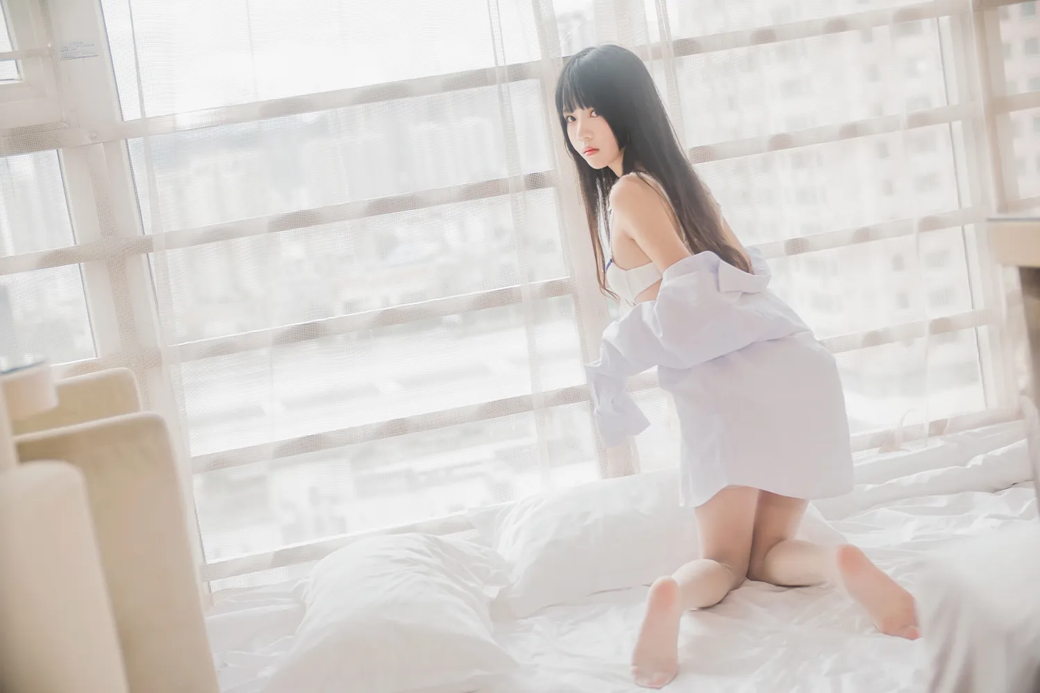 桜桃喵 – NO.001 白衬衫散发 NO.0000