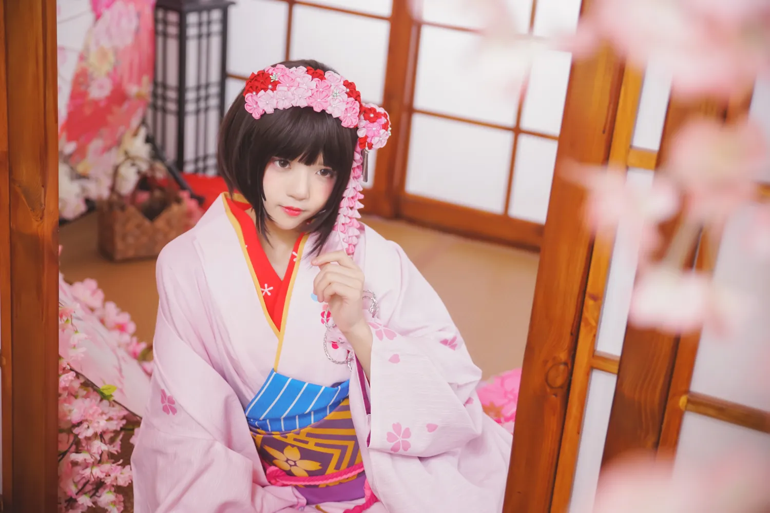 桜桃喵 – NO.008 加藤惠 和服 NO.0000
