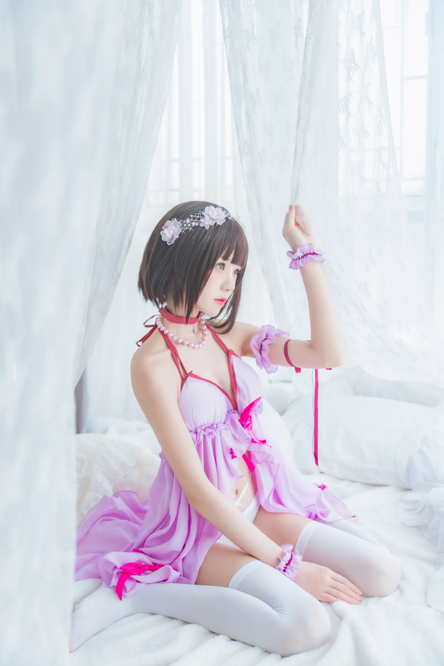 桜桃喵 – NO.011 加藤惠 小睡裙 NO.0000