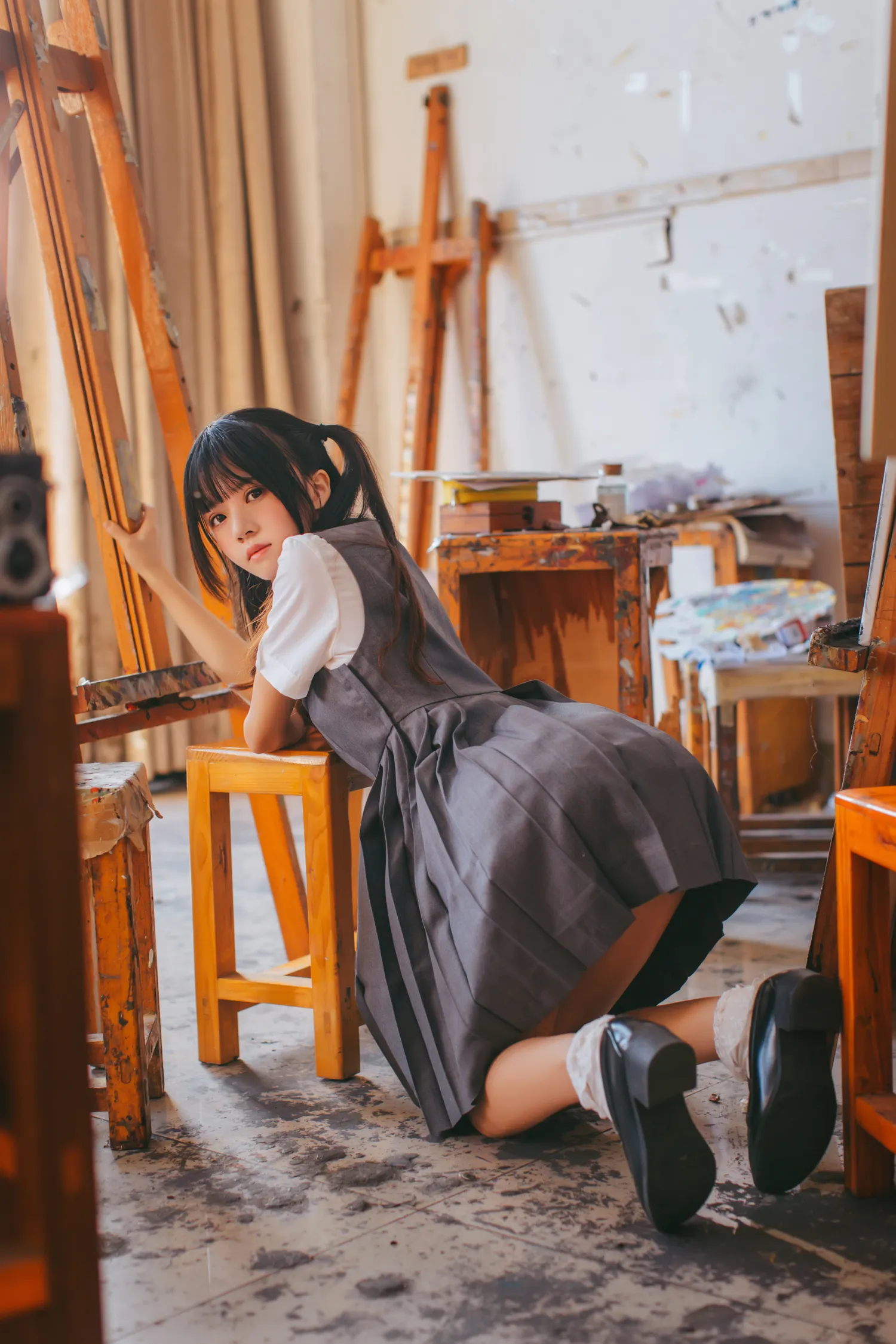 桜桃喵 – NO.020 画室少女 NO.0000