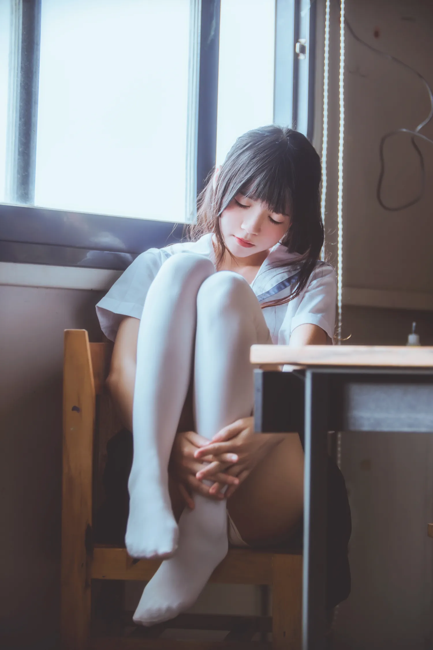 桜桃喵 – NO.021 蓝白水手服 NO.0000