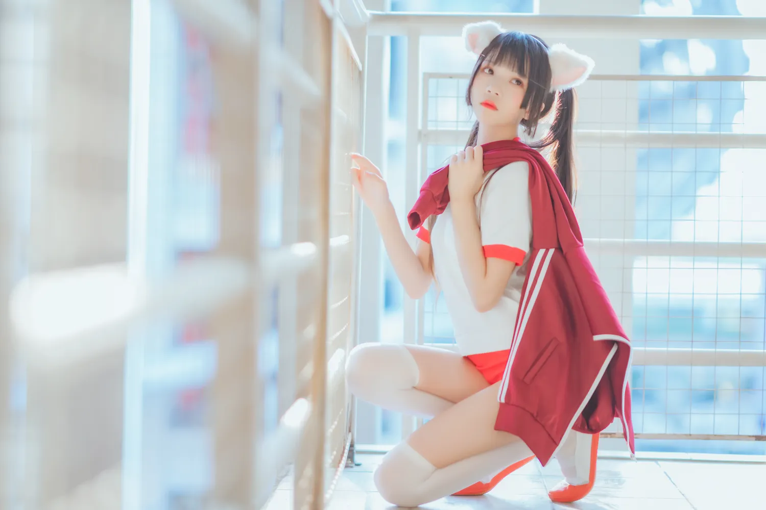 桜桃喵 – NO.030 红色体操服 NO.0000