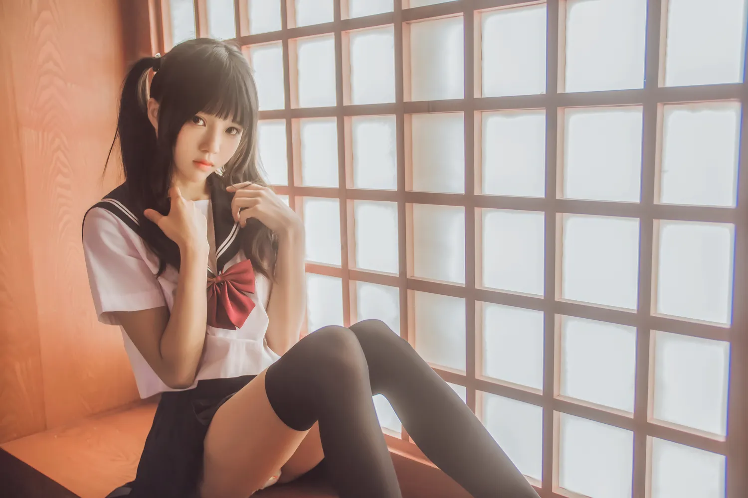 桜桃喵 – NO.034 小背心换水手服 NO.0000