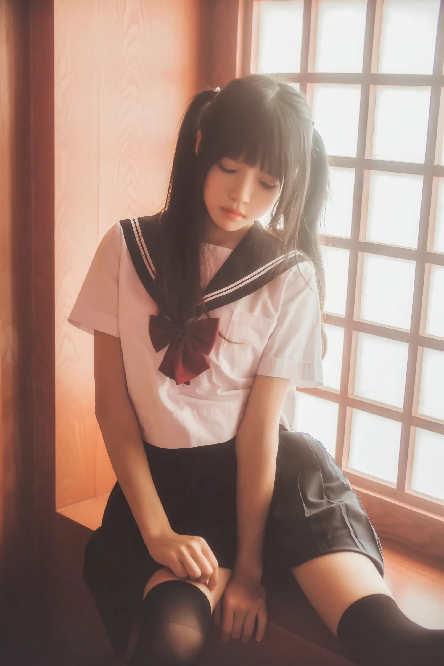 桜桃喵 – NO.034 小背心换水手服 NO.0000
