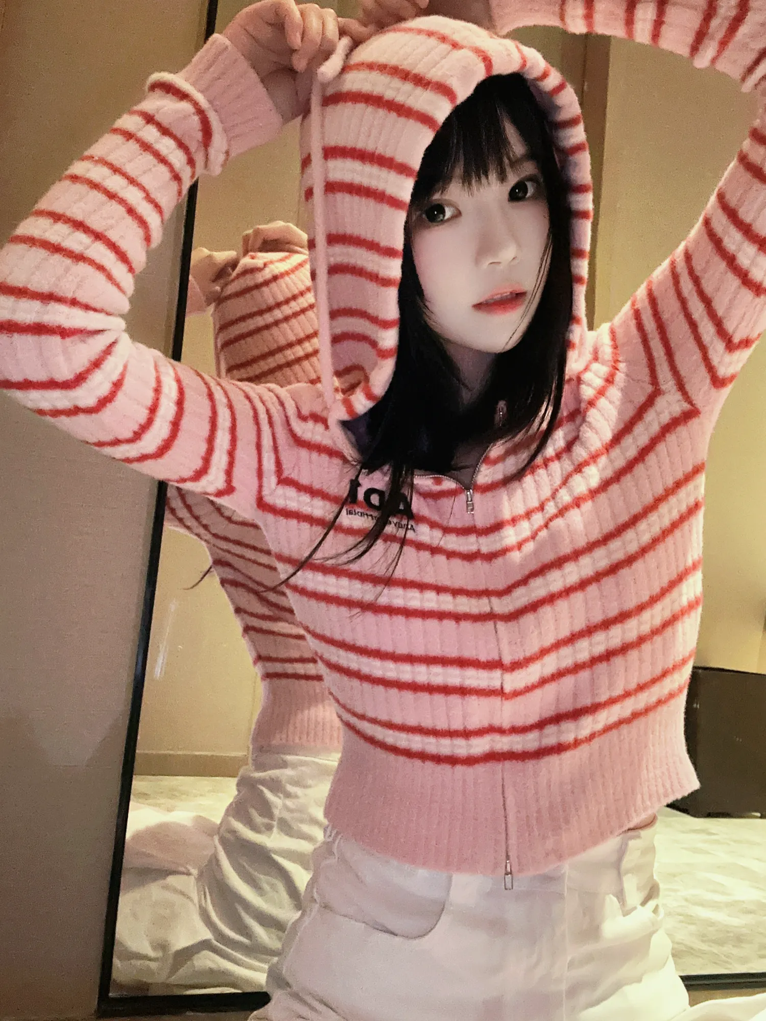 桜桃喵 – NO.164 条纹毛衣 NO.0000