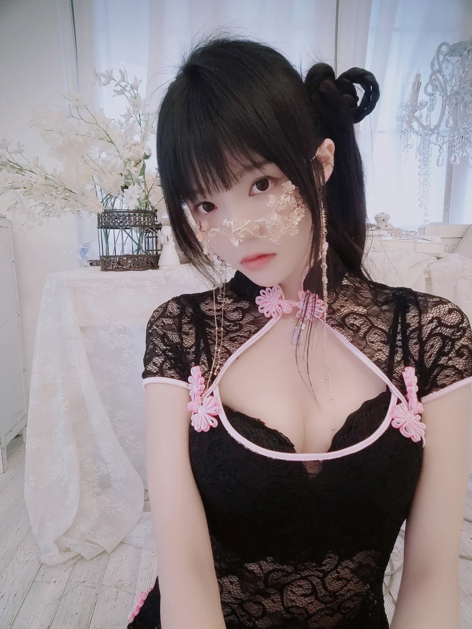 桜桃喵 – NO.172 蕾丝旗袍自拍 NO.0000