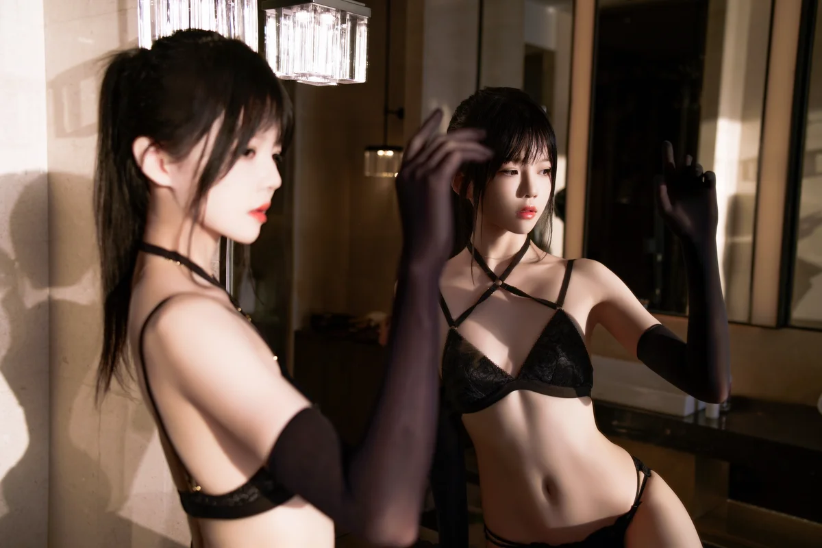 桜桃喵 NO.215 黑金-团子研究社