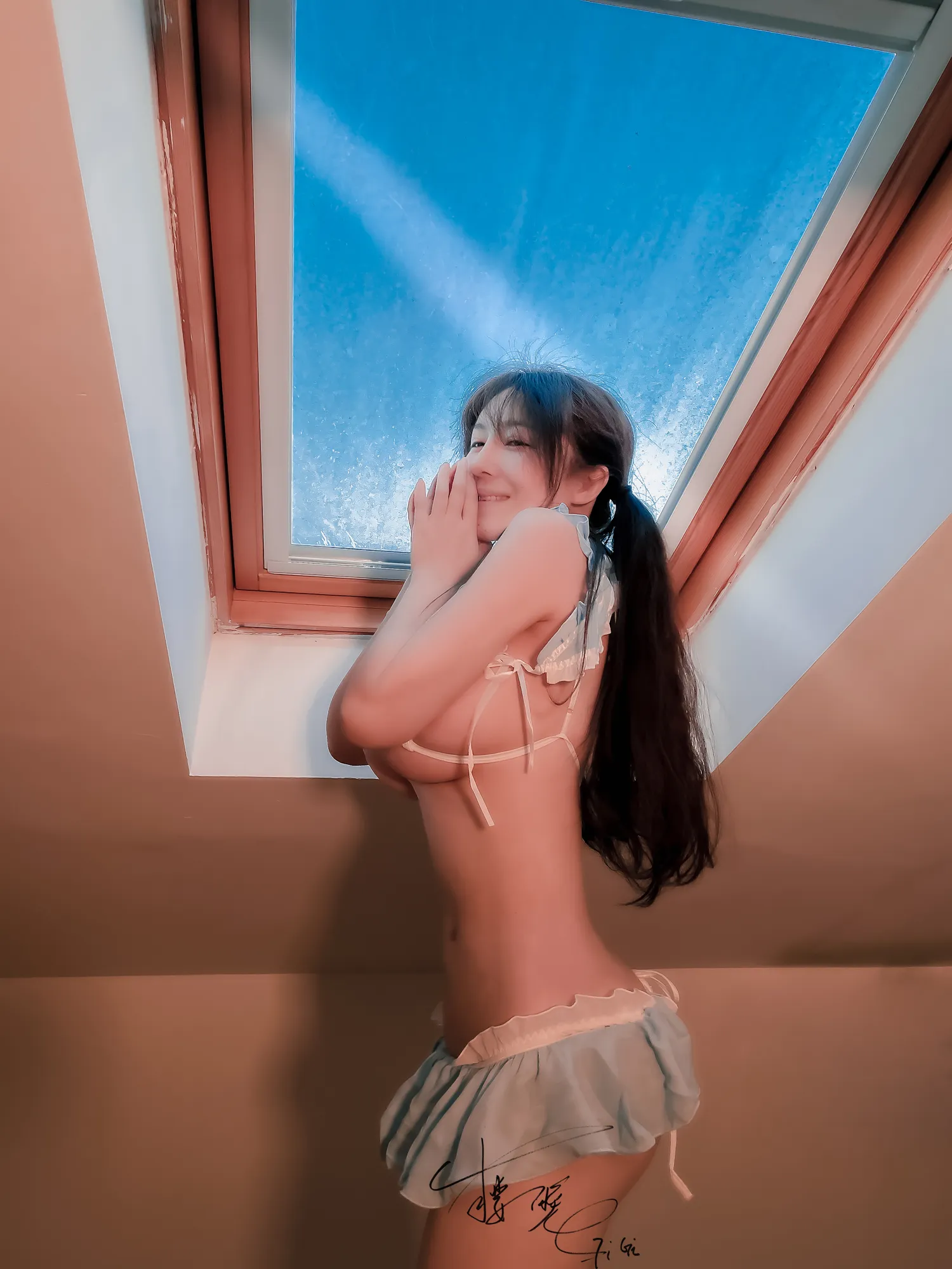 樱晚gigi NO.012 蓝色比基尼 NO.0000