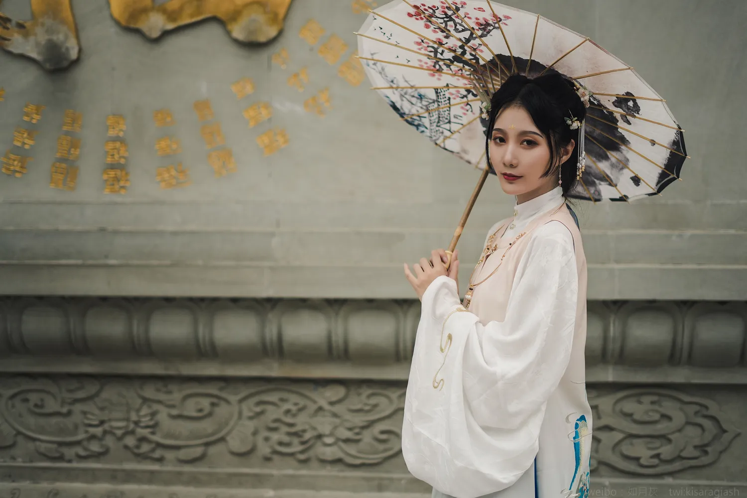 如月灰 NO.005 汉服 大慈寺外景 NO.0000