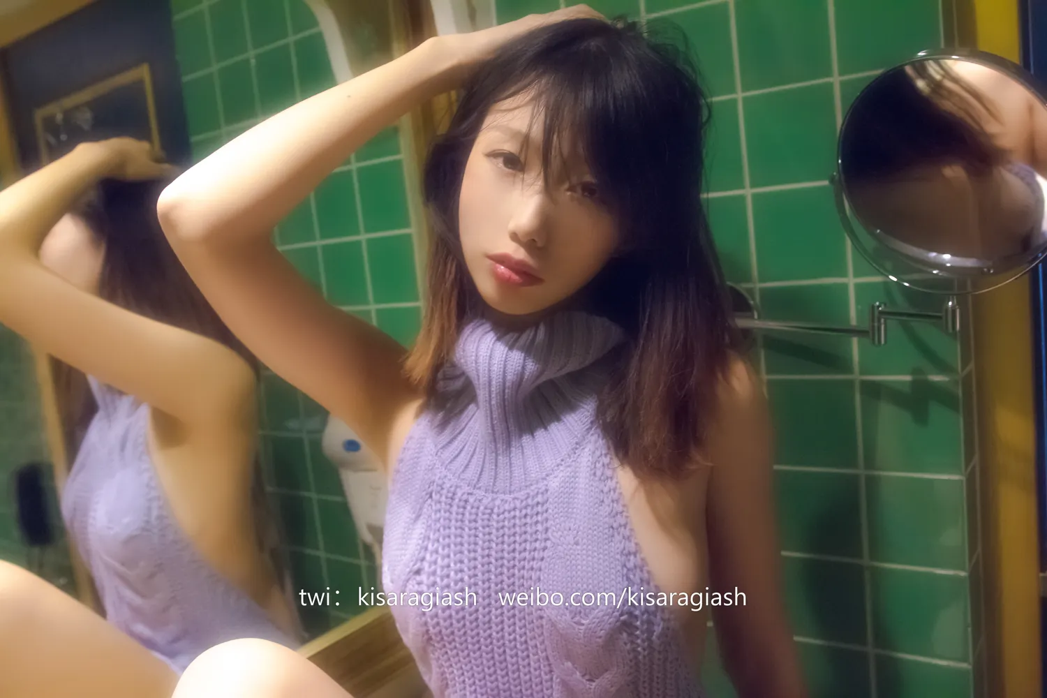 如月灰 NO.008 漏背毛衣 NO.0000