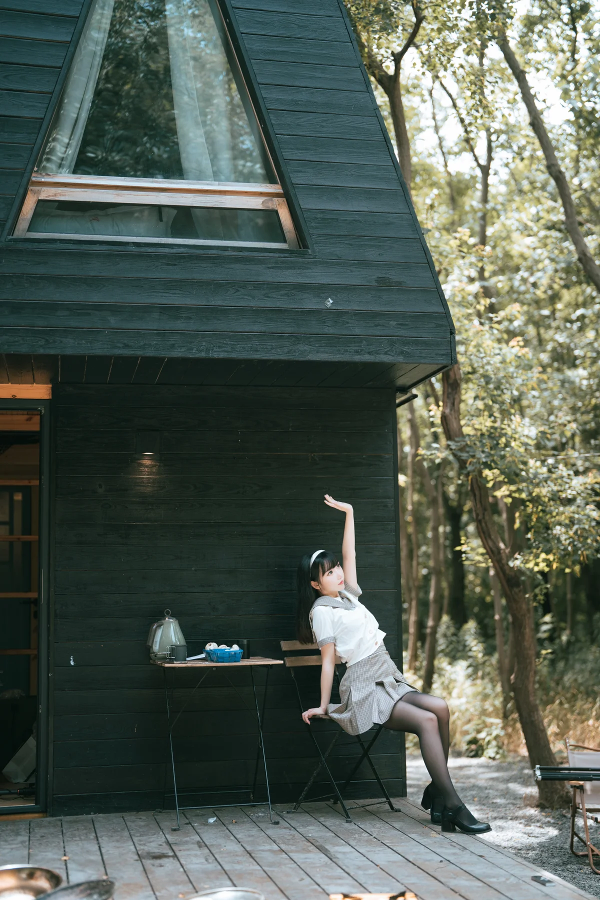 面饼仙儿 NO.153 黑丝露营JK-团子研究社