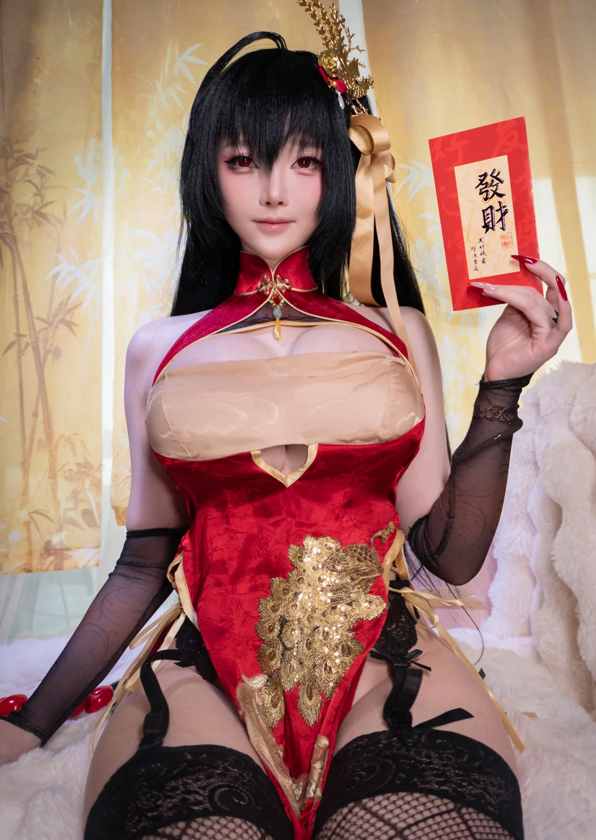 一小央泽 NO.066 大凤旗袍-团子研究社