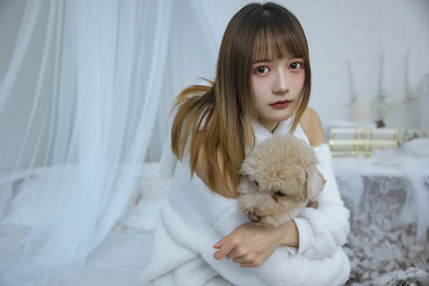 兔子Zzz NO.114 温馨少女与宠物们 NO.0000