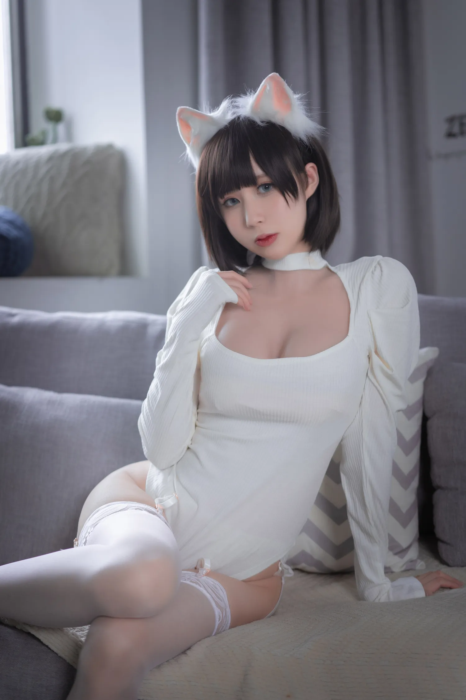西园寺南歌 NO.006 白猫白色连体衣 NO.0000