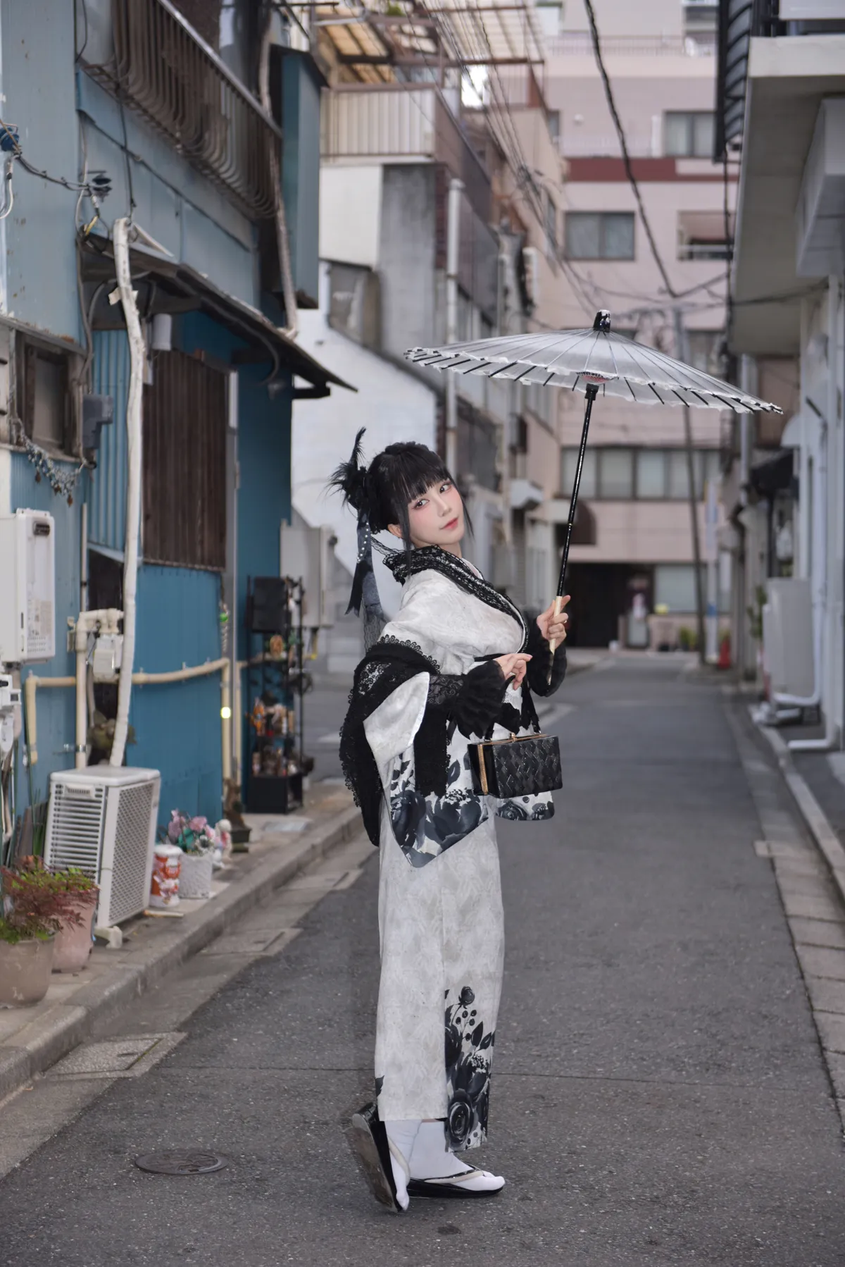水淼Aqua NO.219 Black Lace Kimono NO.0000