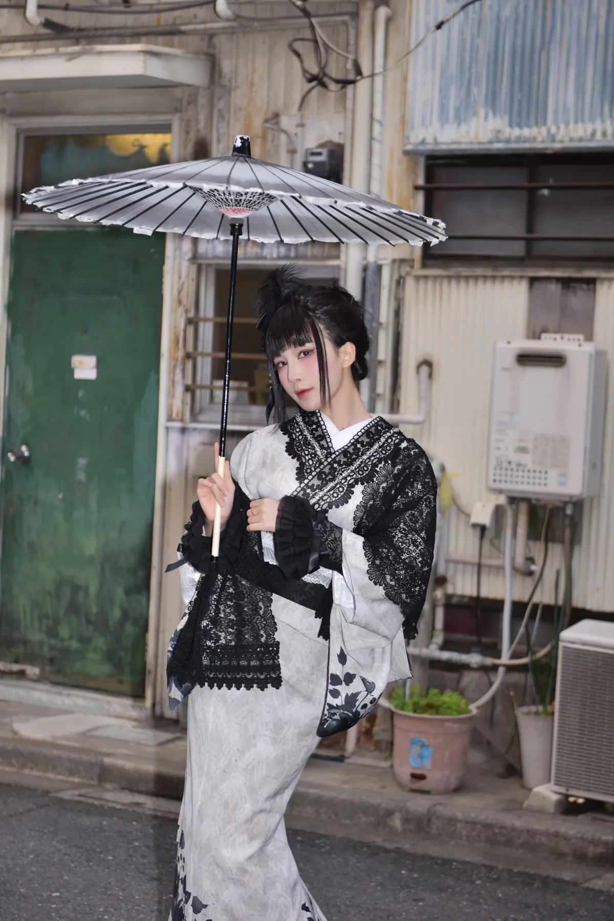 水淼Aqua NO.219 Black Lace Kimono NO.0000