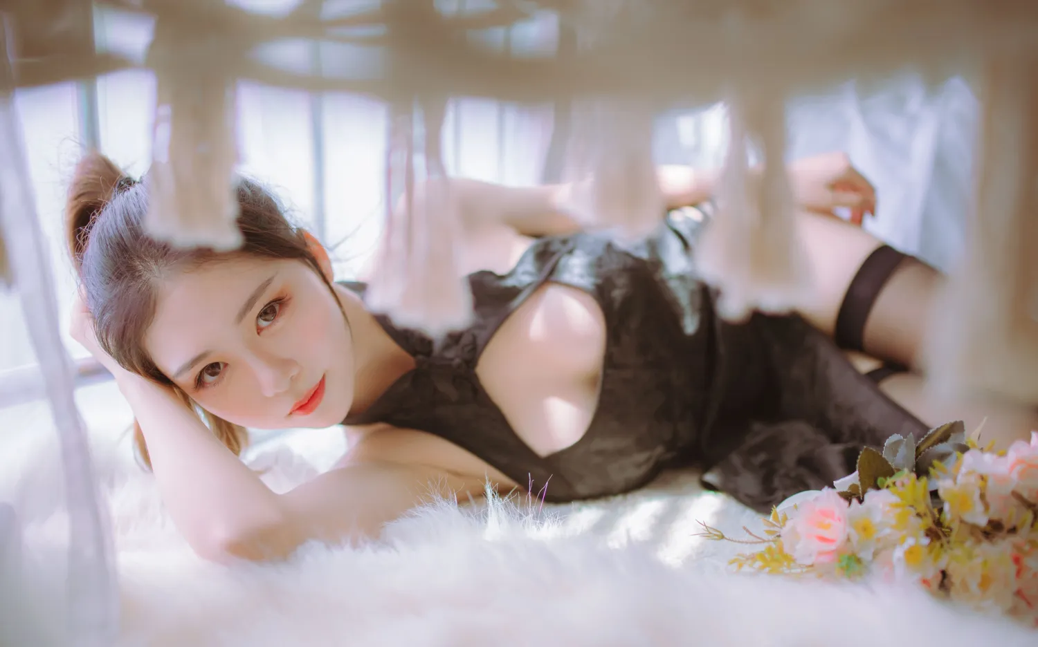 抖娘利世 NO.003 &不呆猫 黑白旗袍双子 NO.0000