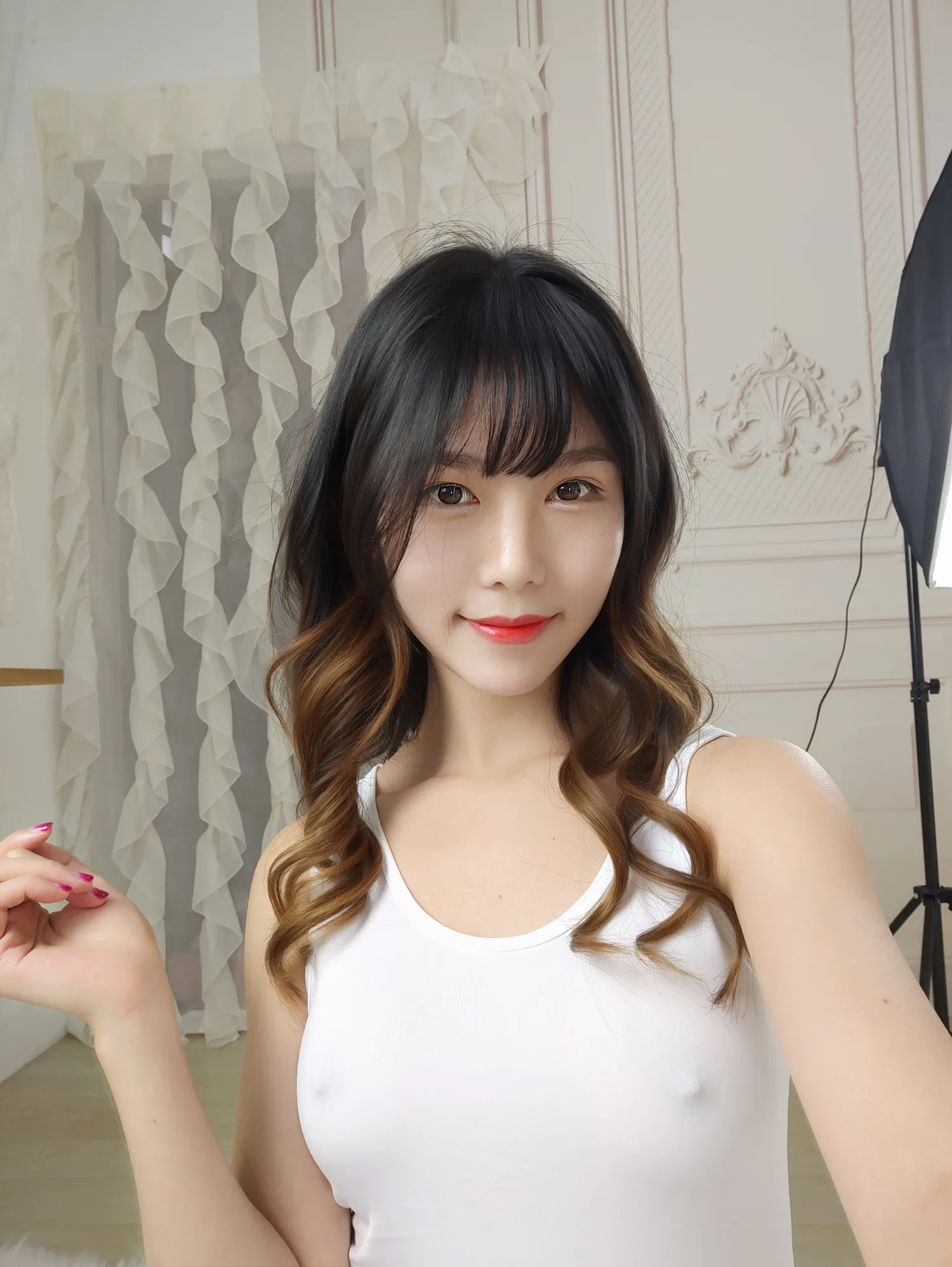 抖娘利世 NO.008 白色死库水激凸自拍 NO.0000