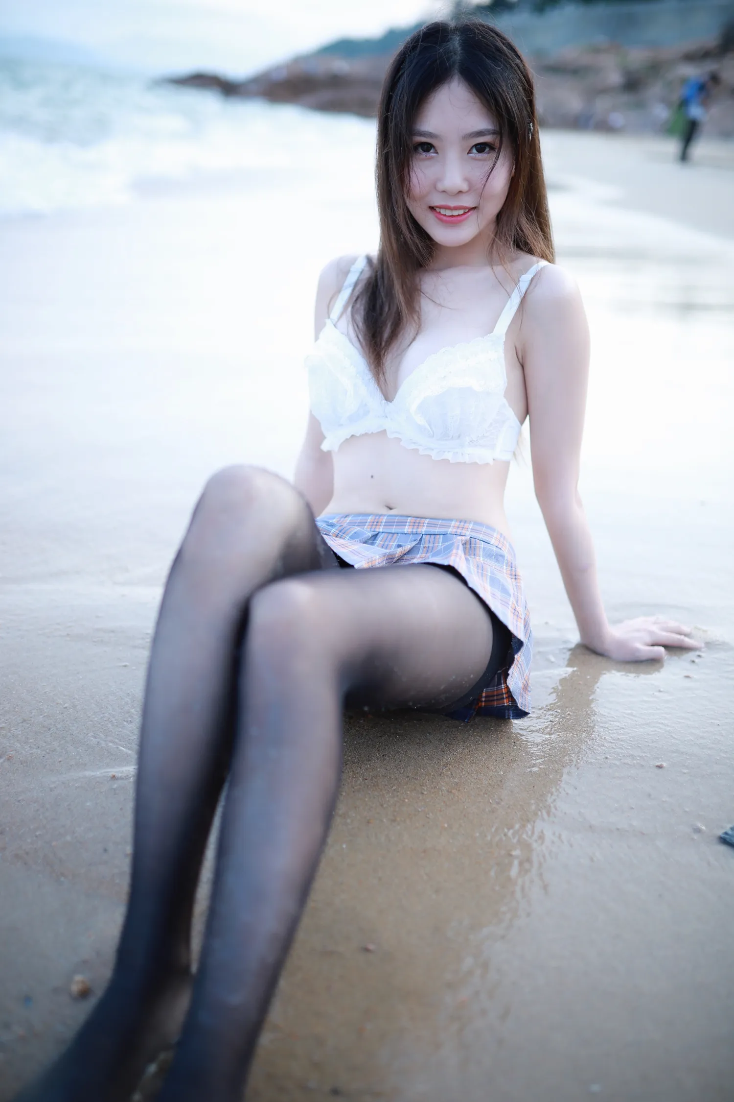 抖娘利世 NO.044 海边黑丝 NO.0000