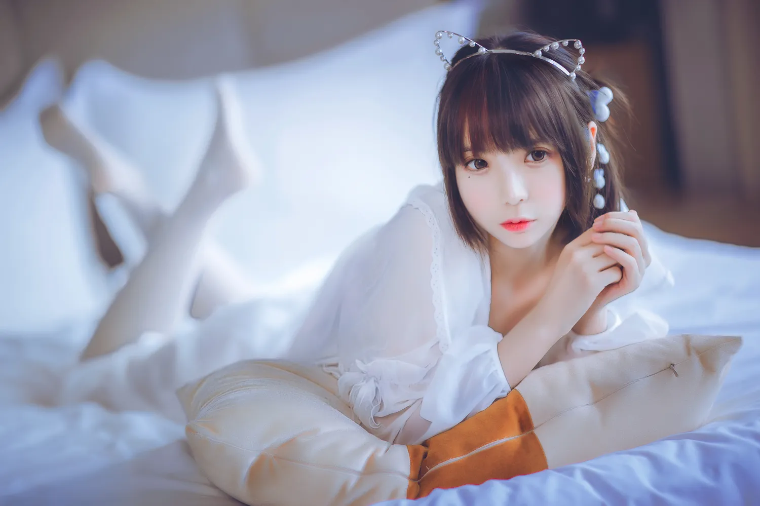 疯猫ss NO.003 白色睡衣 NO.0000
