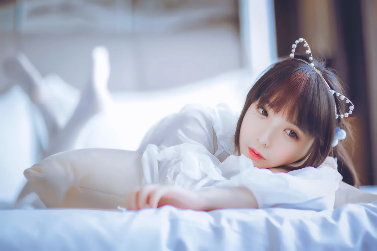 疯猫ss NO.003 白色睡衣 NO.0000