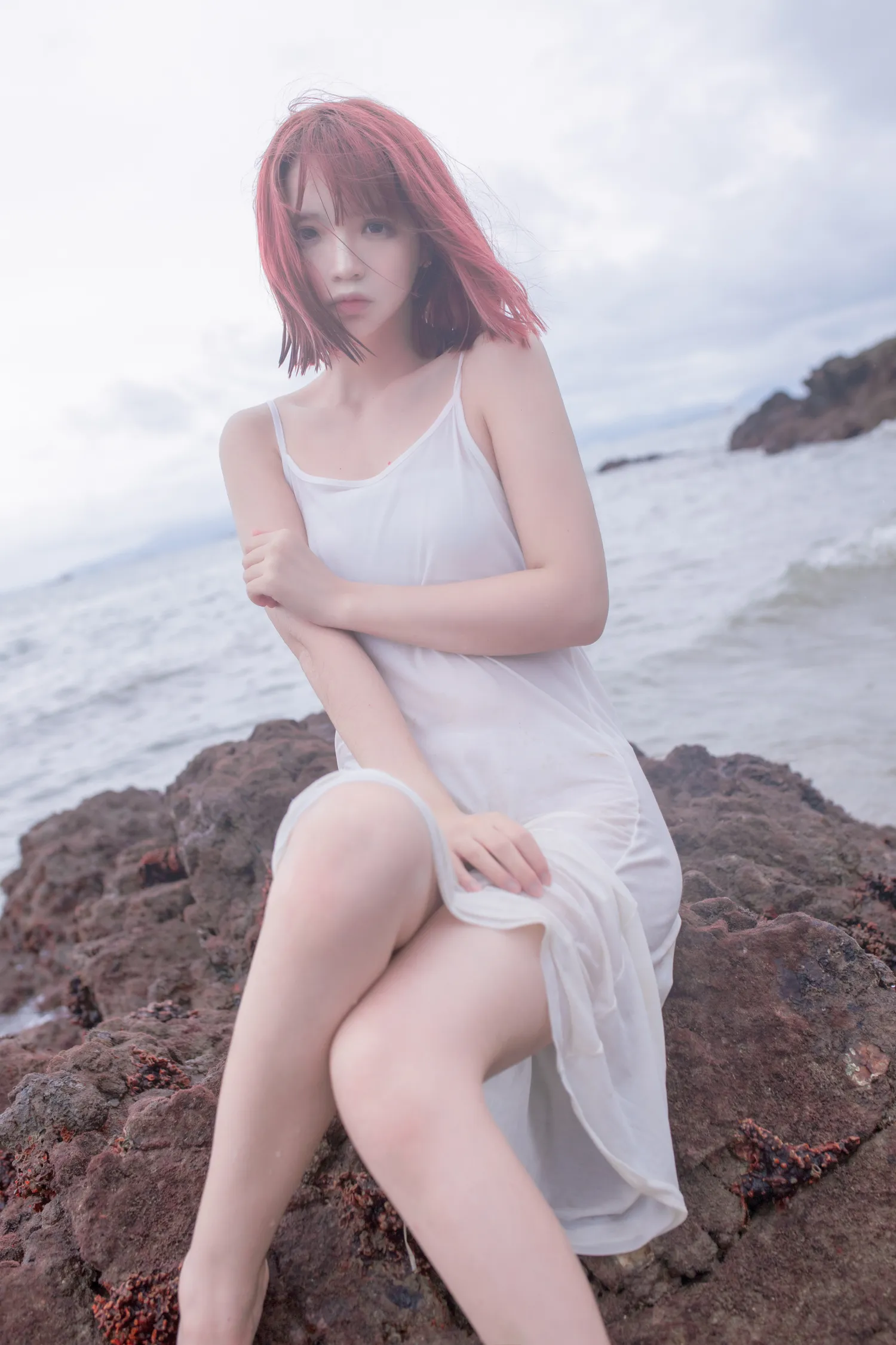 疯猫ss NO.055 海浪白连衣 NO.0000