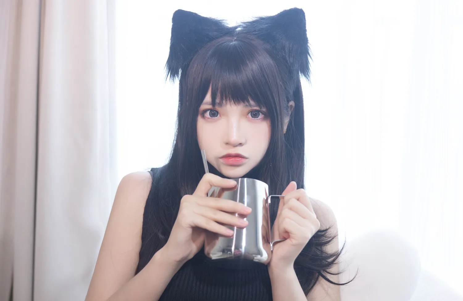 疯猫ss NO.112 黑毛衣少女 NO.0000