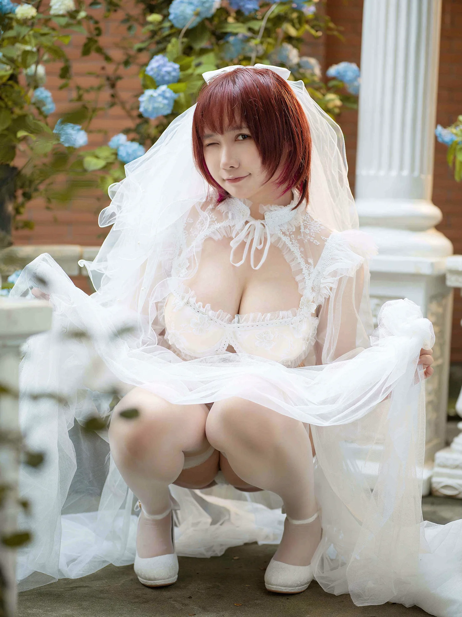 麻花酱 NO.039 黑白婚纱 NO.0000