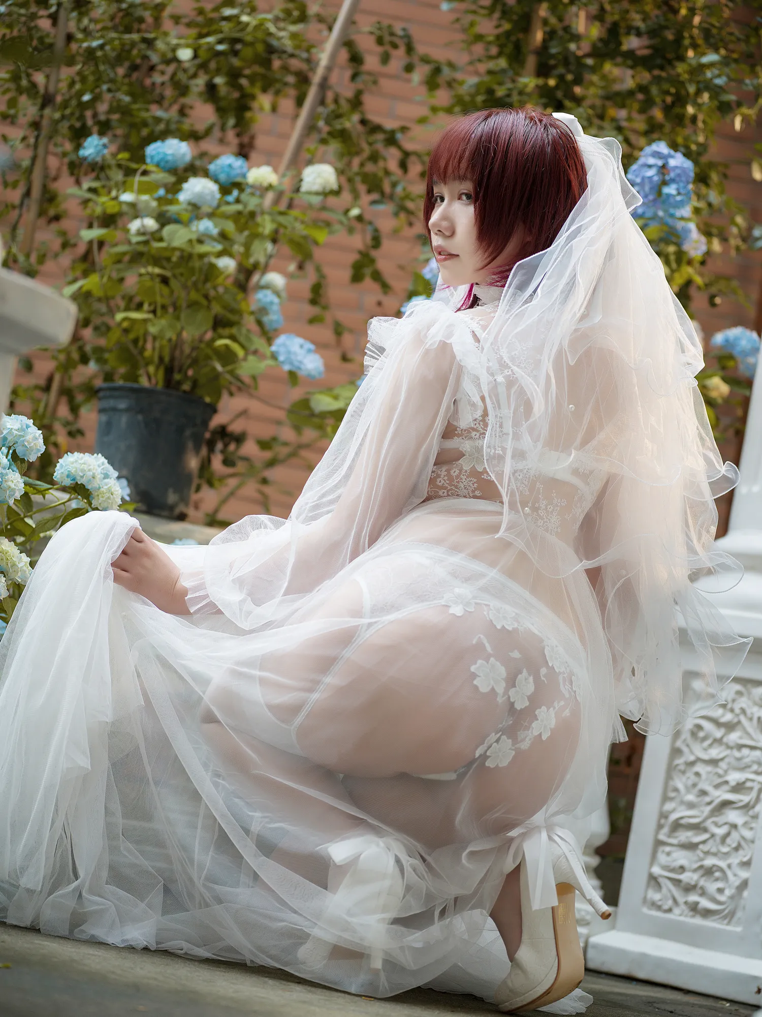 麻花酱 NO.039 黑白婚纱 NO.0000