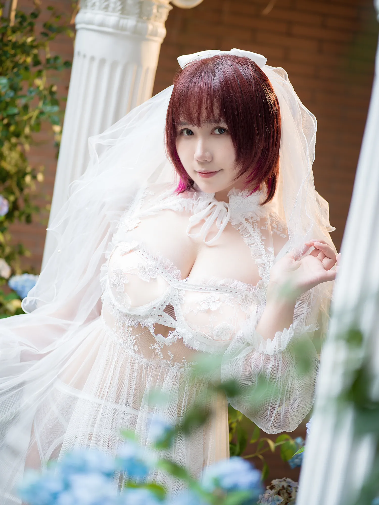 麻花酱 NO.039 黑白婚纱 NO.0000