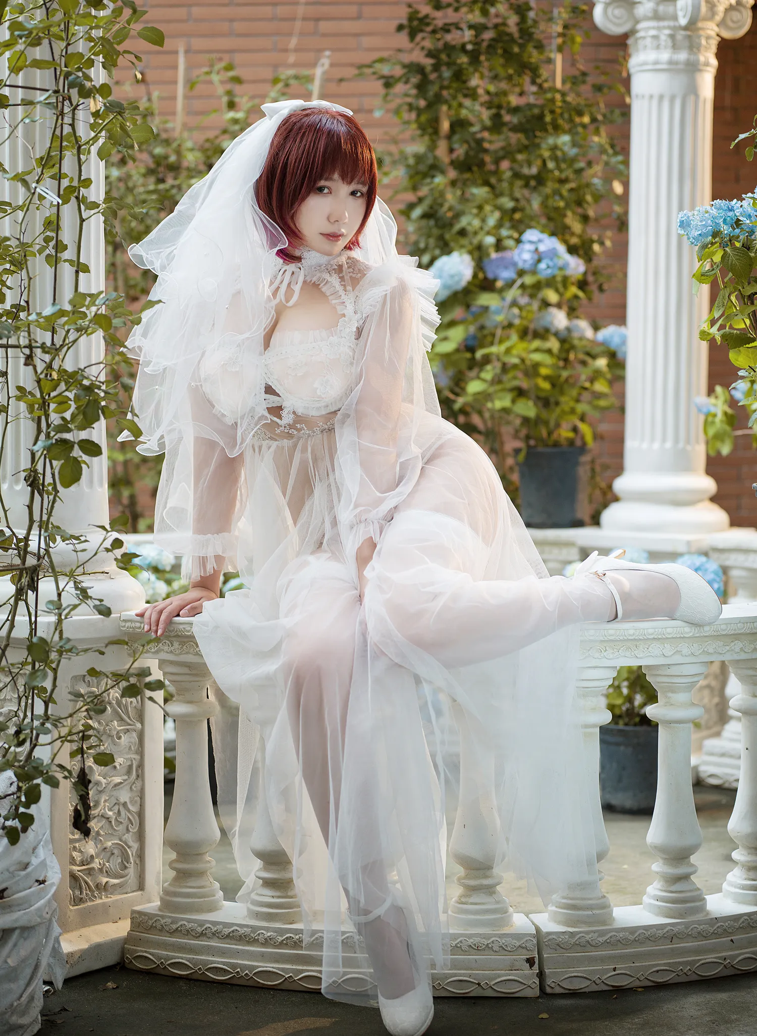 麻花酱 NO.039 黑白婚纱 NO.0000