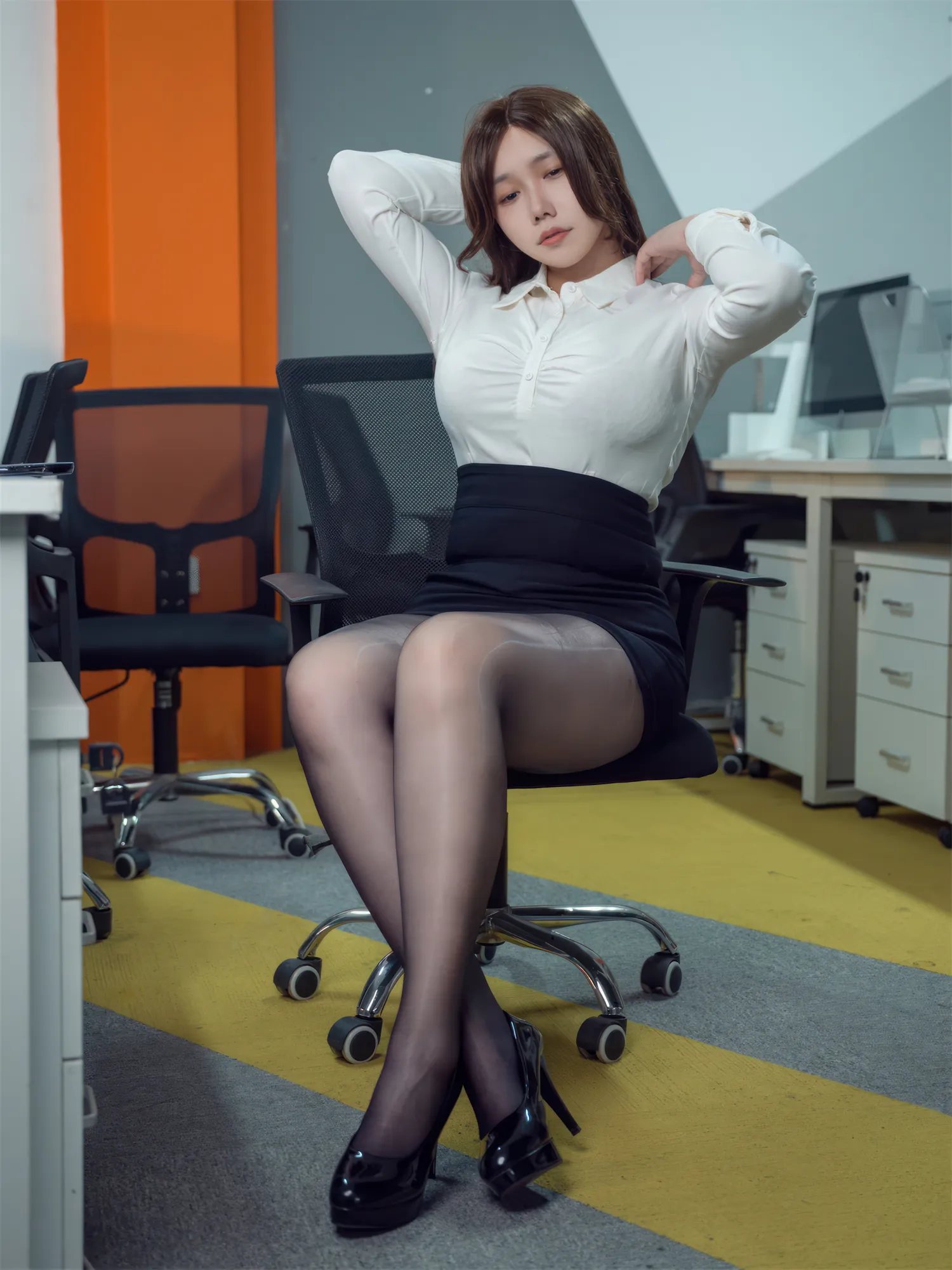 麻花酱 NO.073 OL白衬衫姐姐 NO.0000