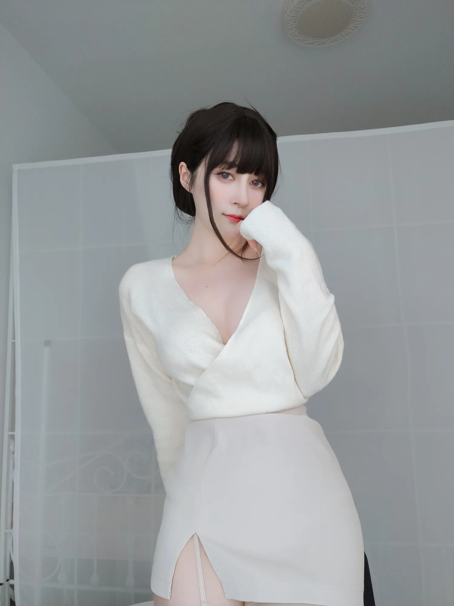 白银 NO.092_010 きょうの着物はえりがちょっと大きい NO.0000