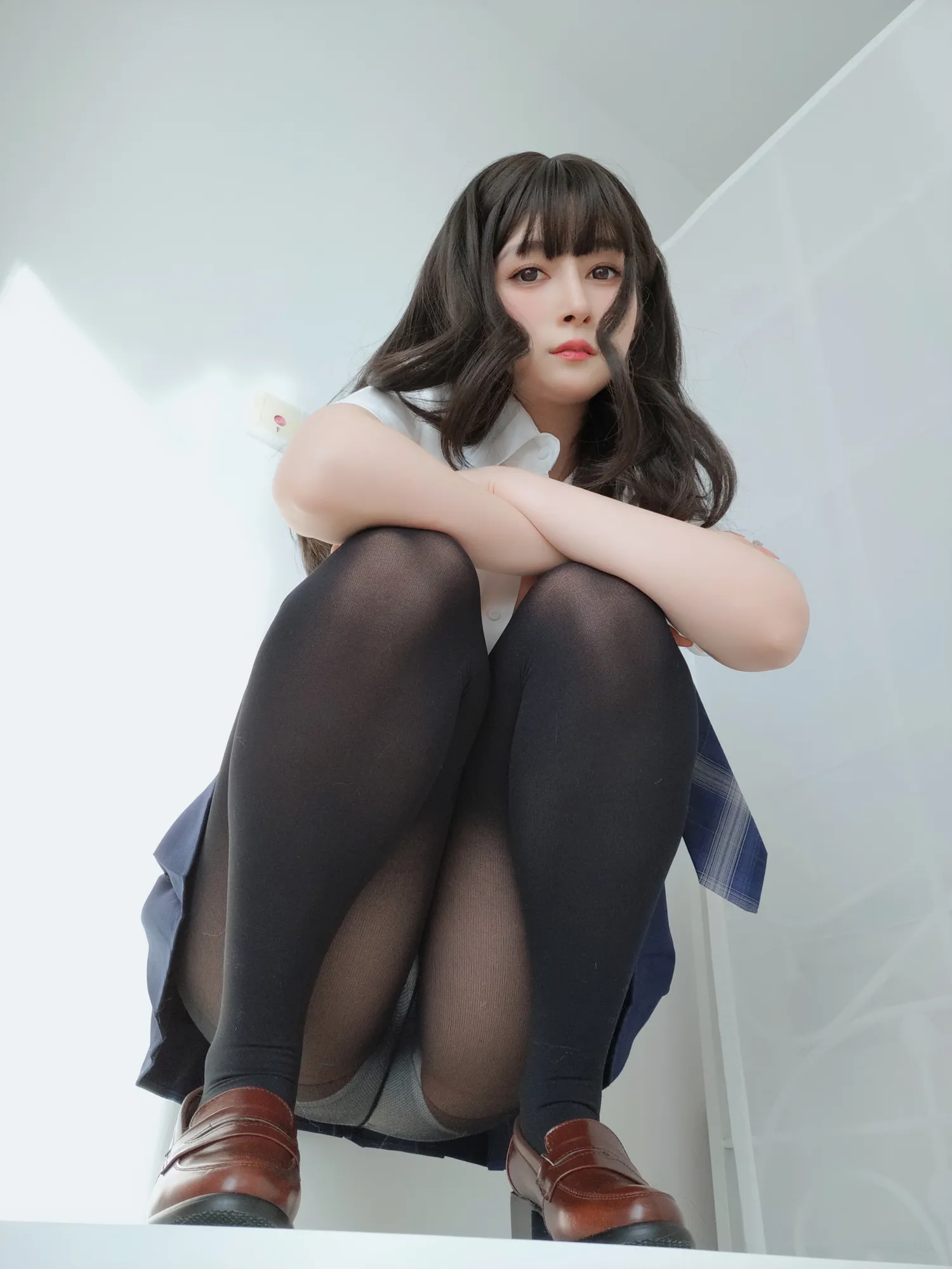 白银 NO.096_001 厚丝袜下的裤子 2 NO.0000