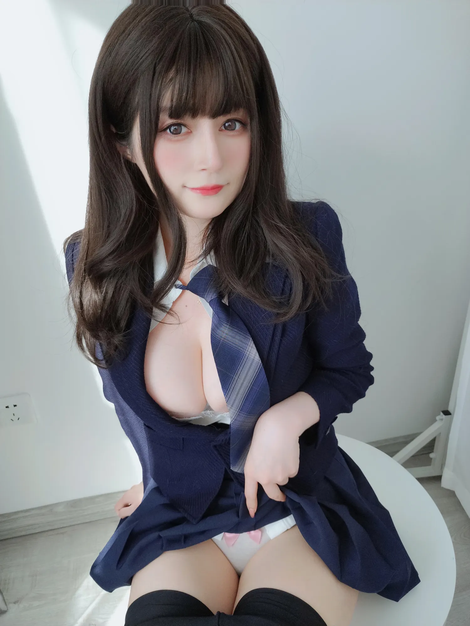 白银 NO.099_019 厚长筒袜下的裤子 NO.0000