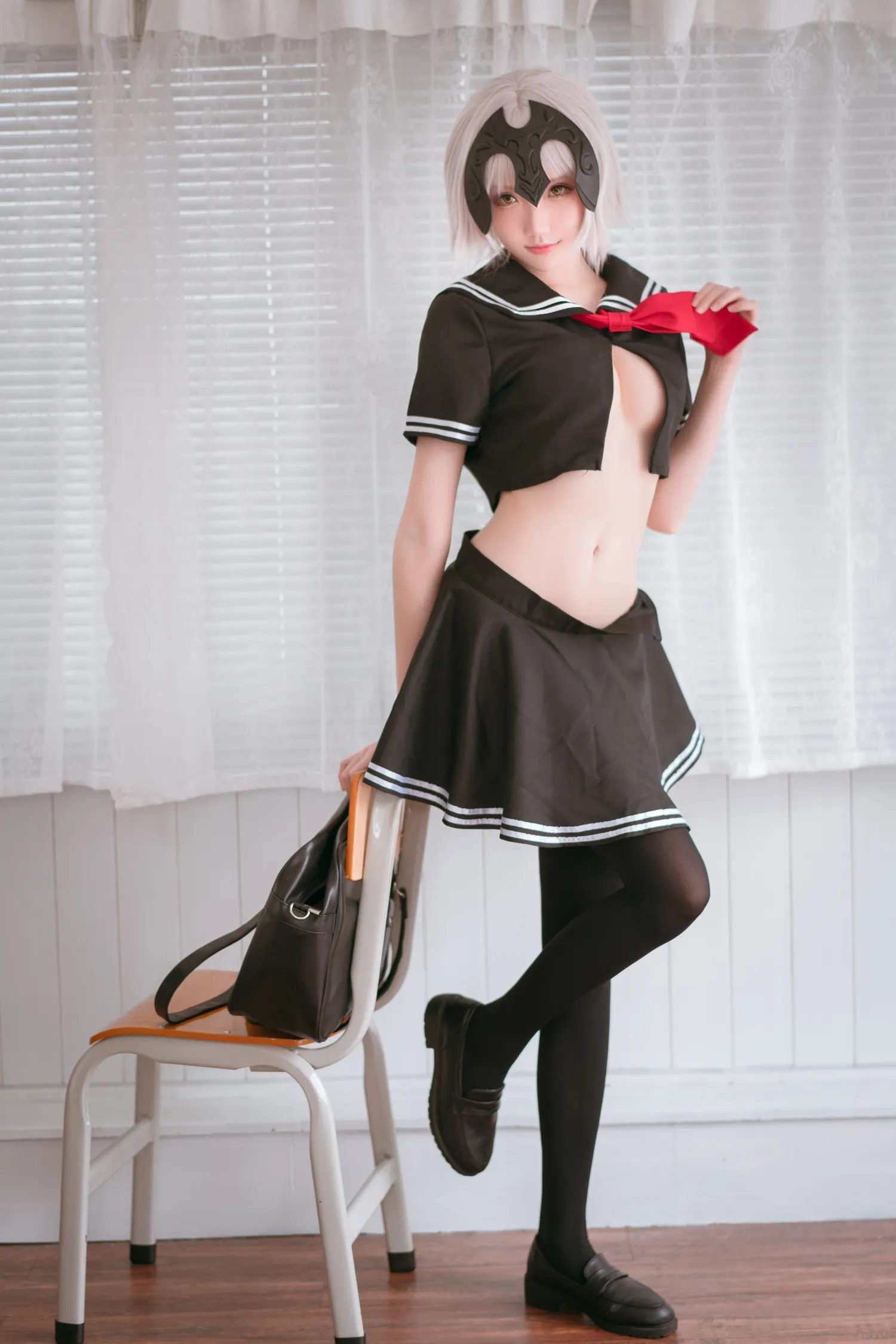 瓜希酱 NO.012 黑贞德 校服 NO.0000