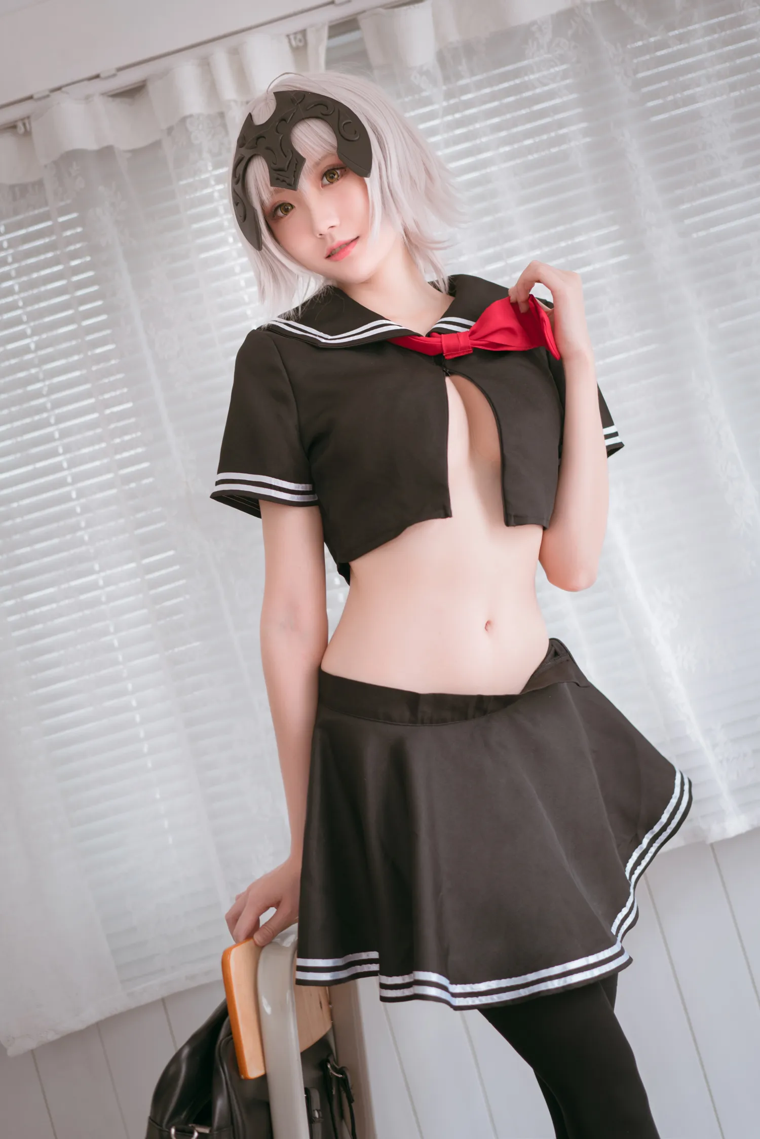 瓜希酱 NO.012 黑贞德 校服 NO.0000