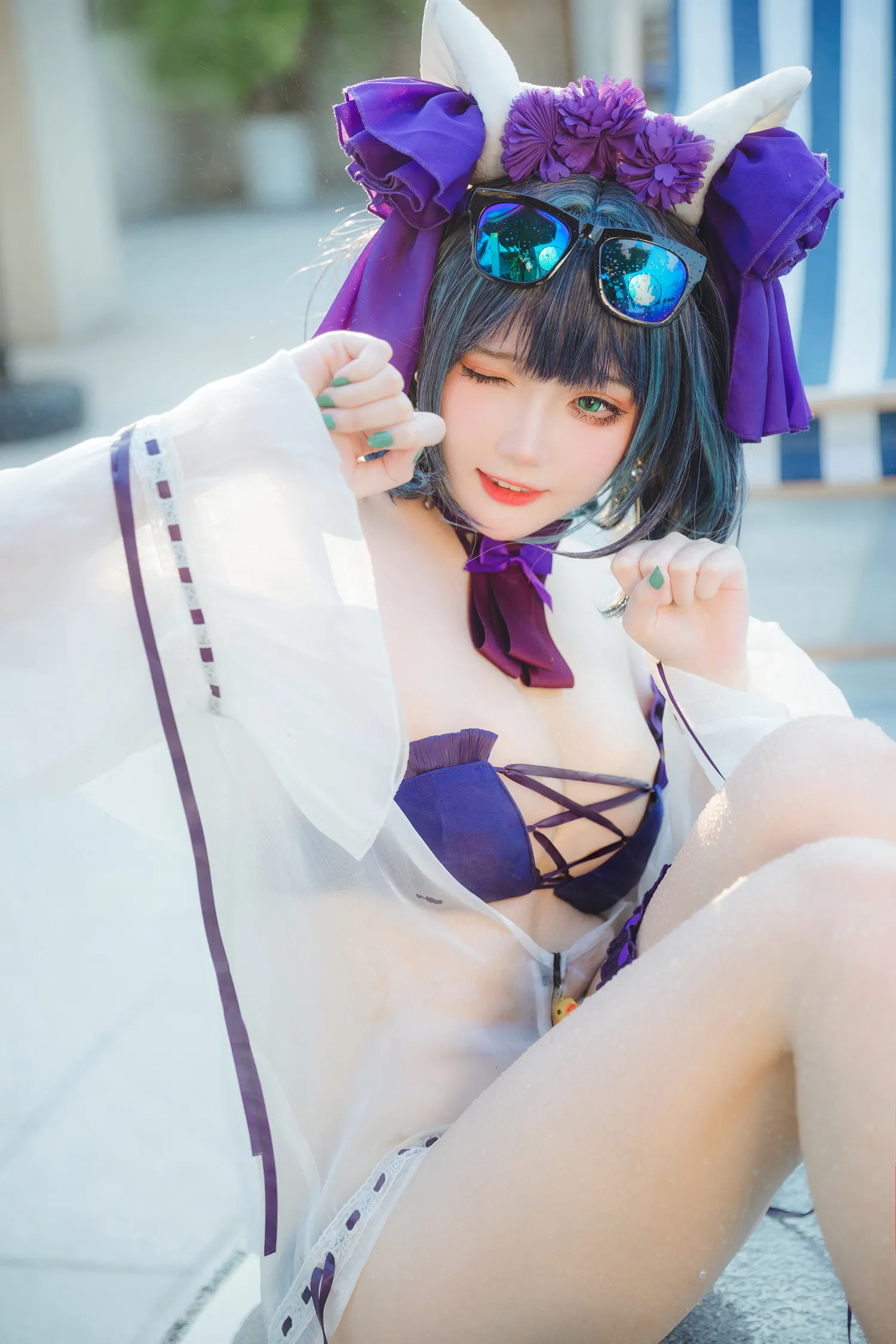 瓜希酱 NO.075 柴郡泳装 NO.0000