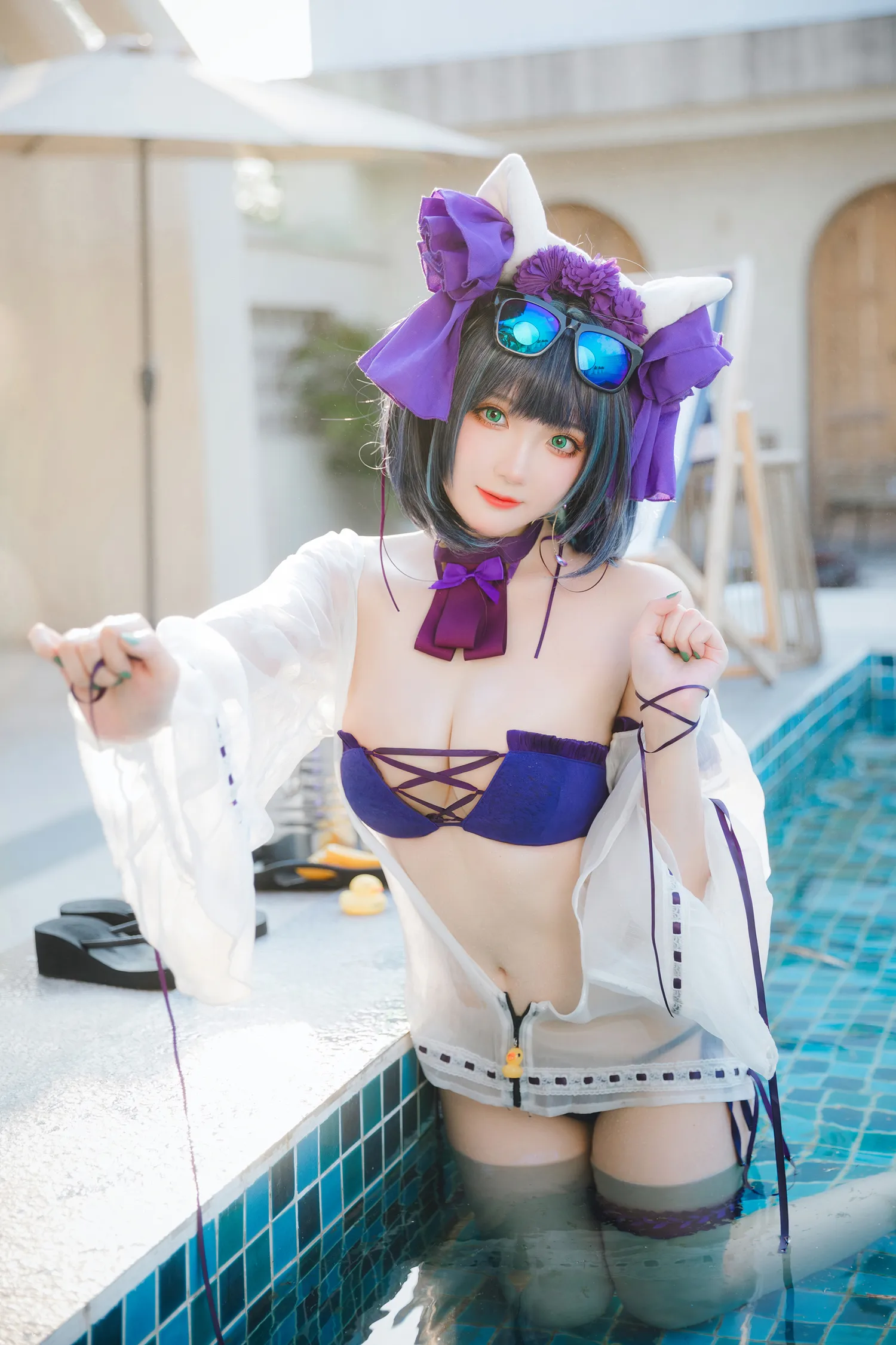 瓜希酱 NO.075 柴郡泳装 NO.0000